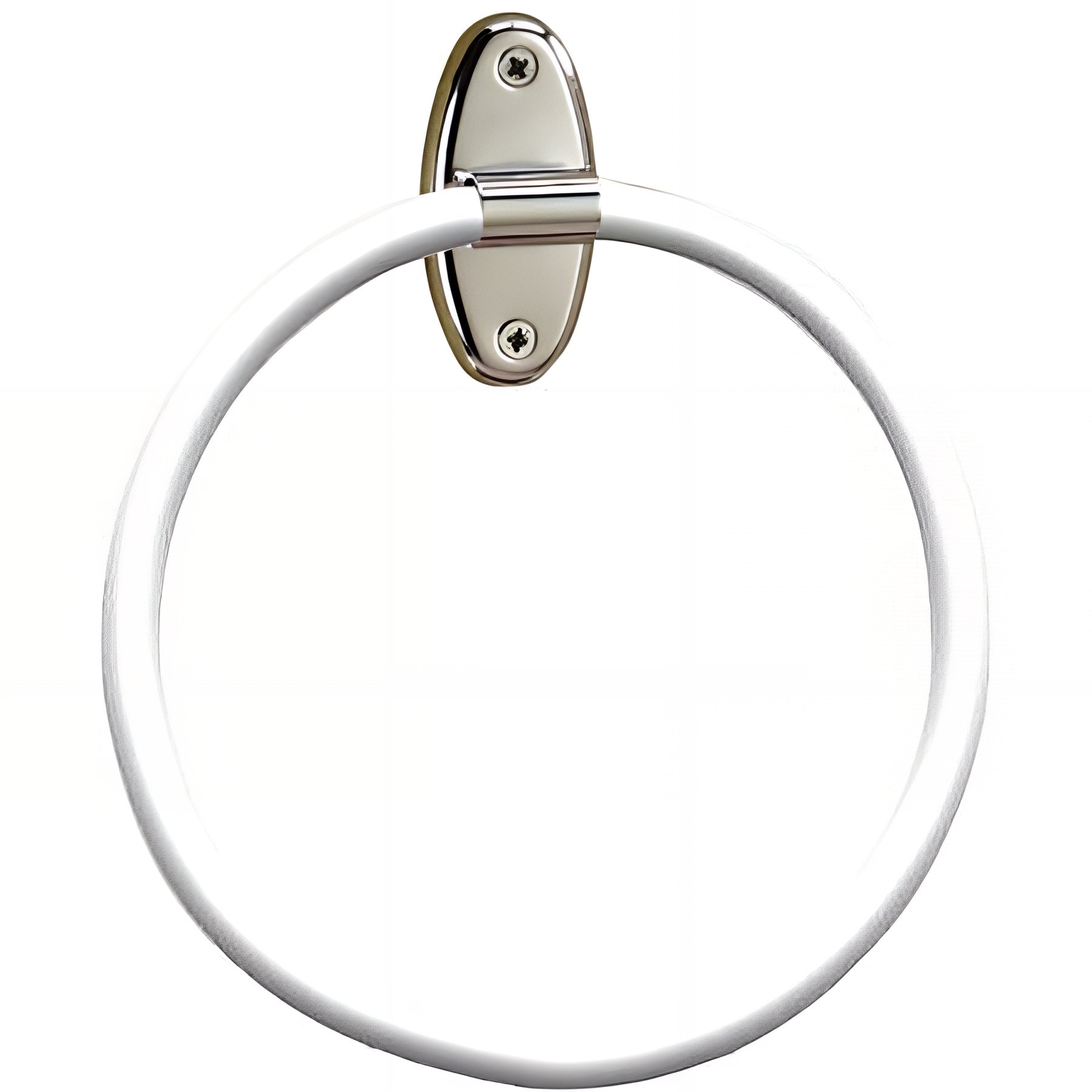 Porte-serviettes Gamme PRO PELLET anneau Ø 190 mm tube acier époxy blanc Ø 12 mm