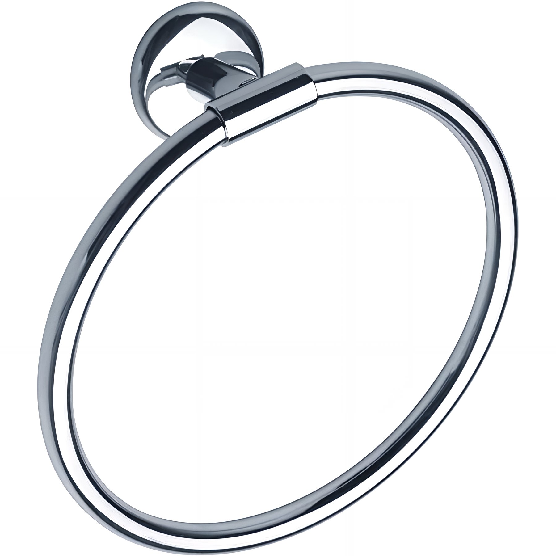 Porte-serviettes Gamme PRO PELLET anneau Ø 190 mm dim 215 mm tube laiton chromé Ø 12 et 16 mm