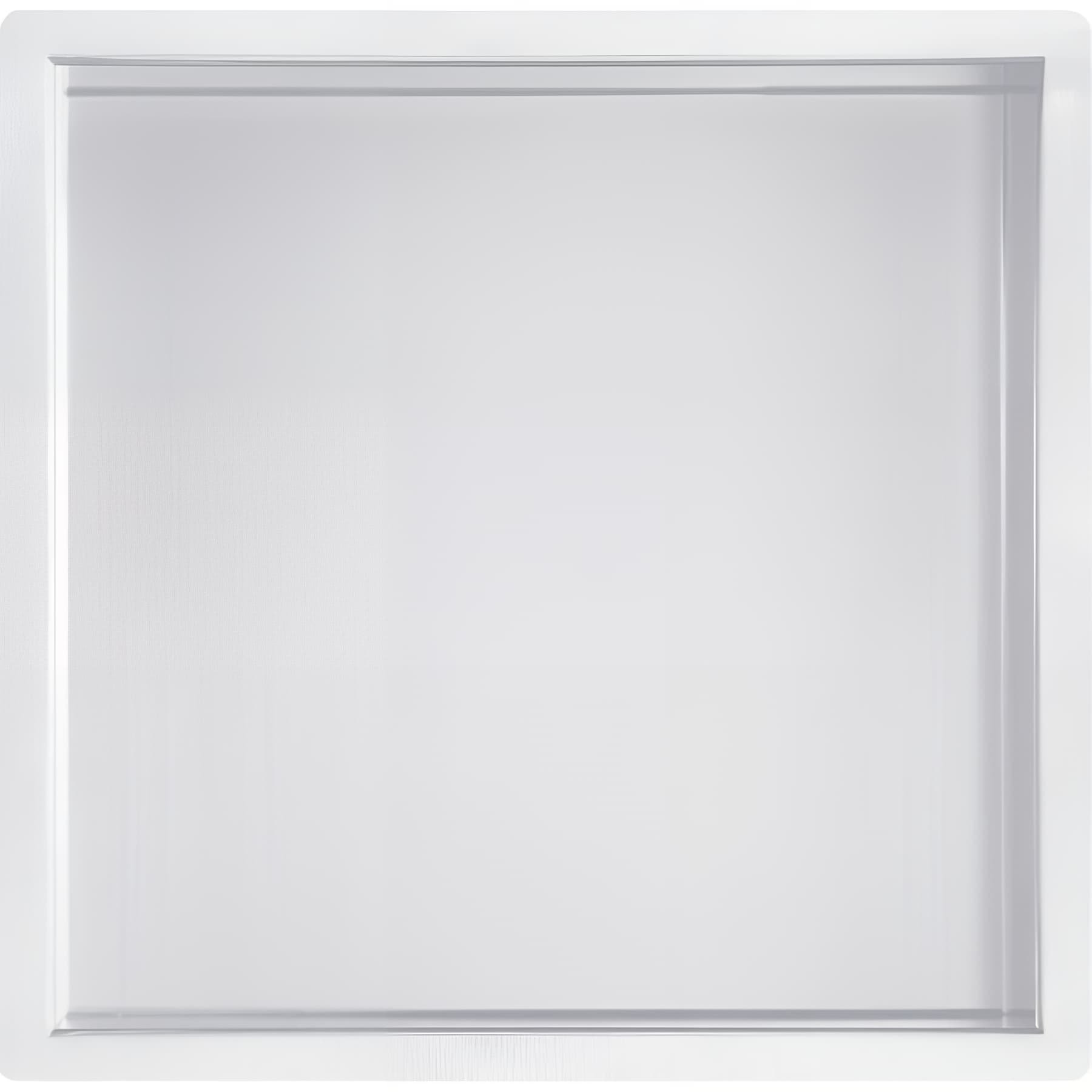 Niche encastrable Gamme PRO PELLET montage facile L300 x H300 x P83 mm inox blanc mat 