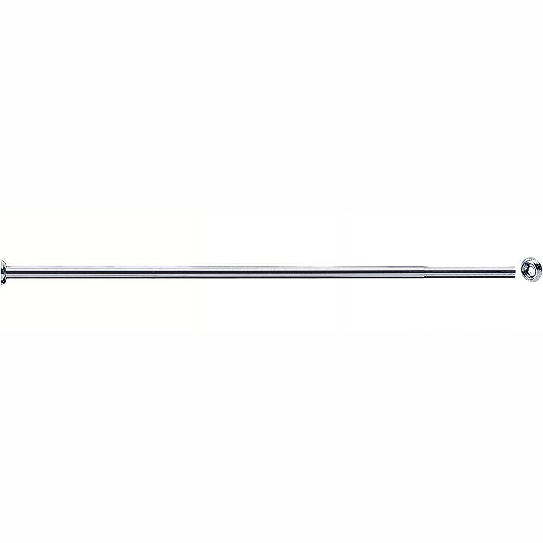 Porte-rideau Gamme PRO PELLET droit extensible 1420 à 2050 mm laiton chromé Ø20 mm sans perçage