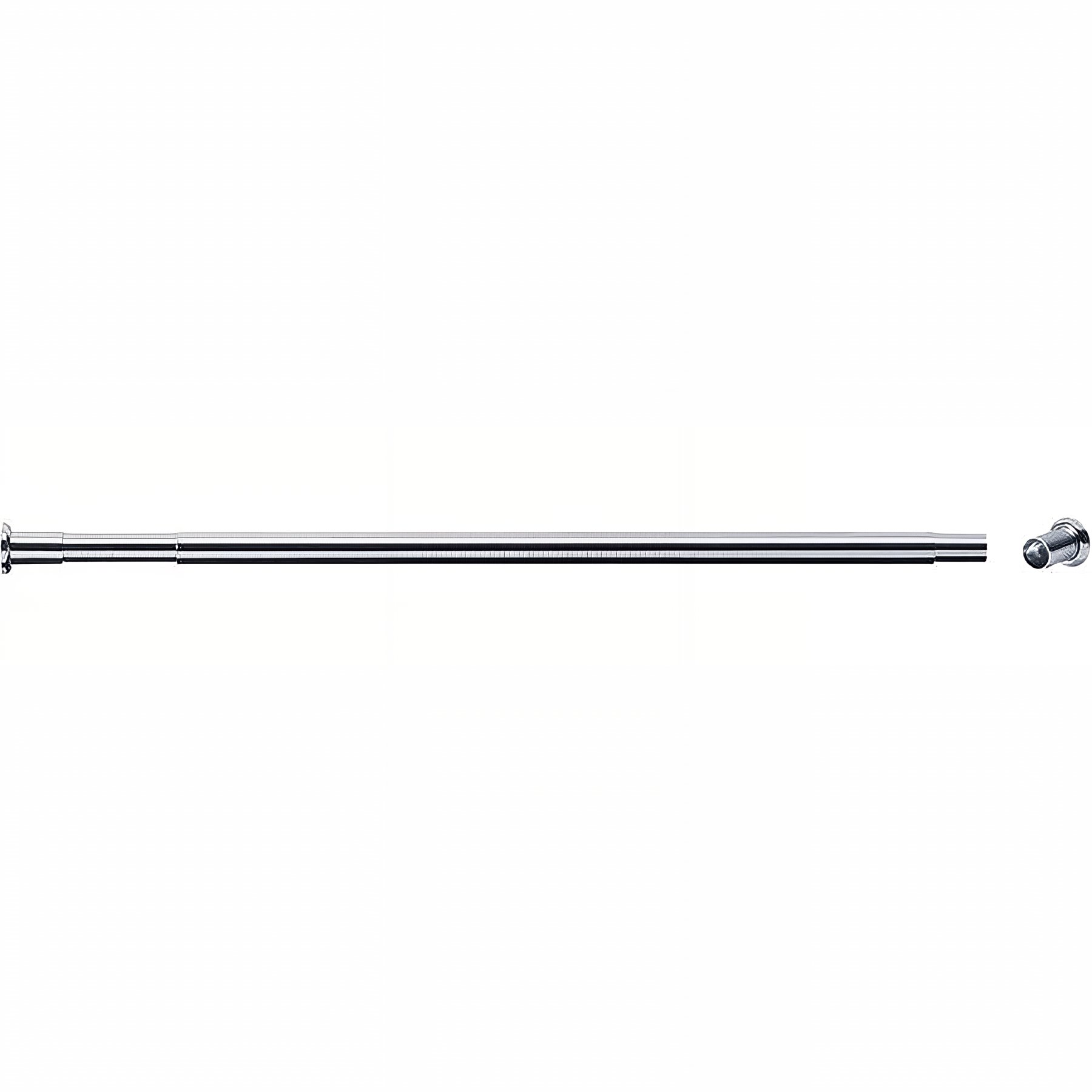 Porte-rideau Gamme PRO PELLET droit extensible 580 à 900 mm laiton chromé Ø 20 mm embases vis