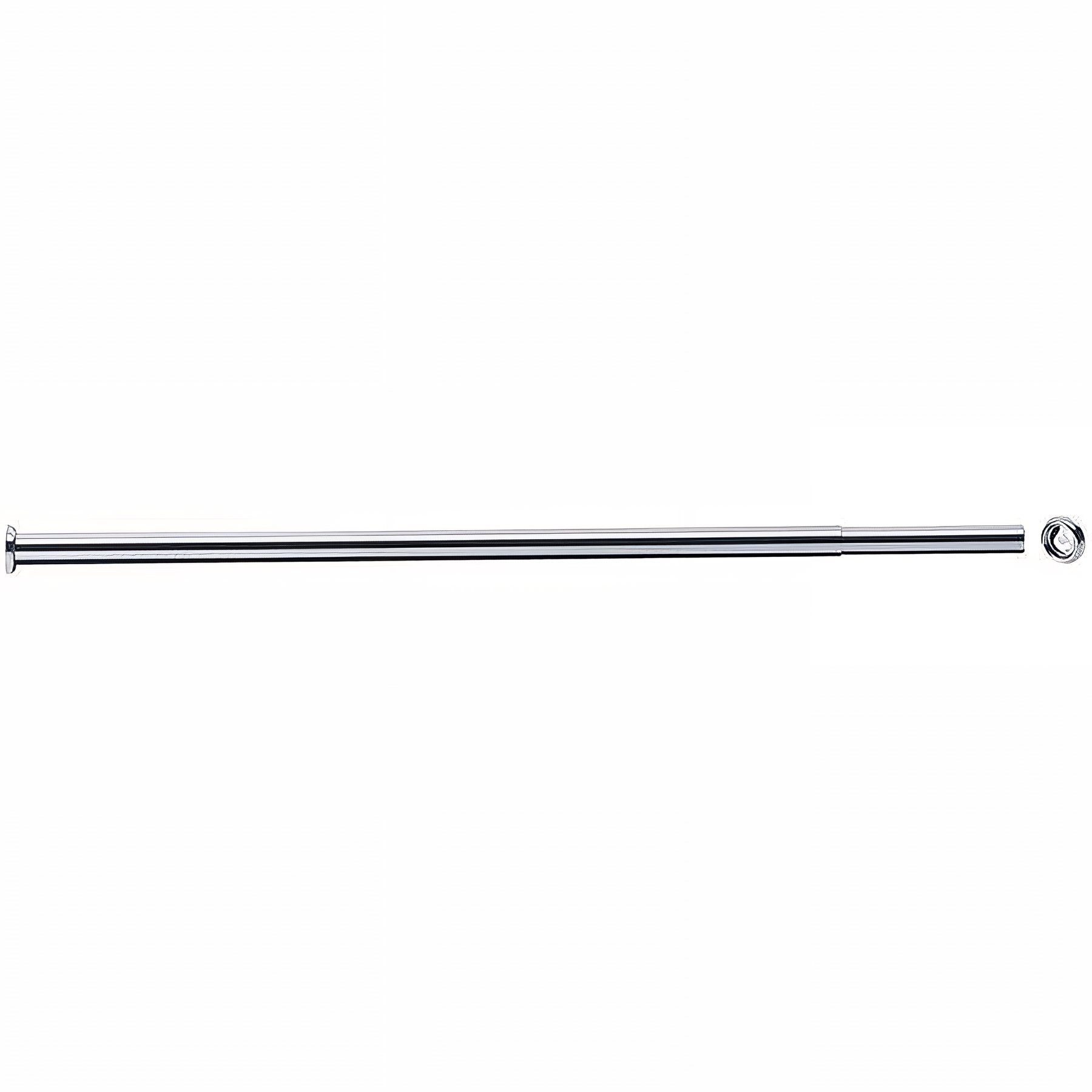 Porte-rideau Gamme PRO PELLET droit extensible 620 à 1020 mm laiton chromé Ø 16 mm sans perçage