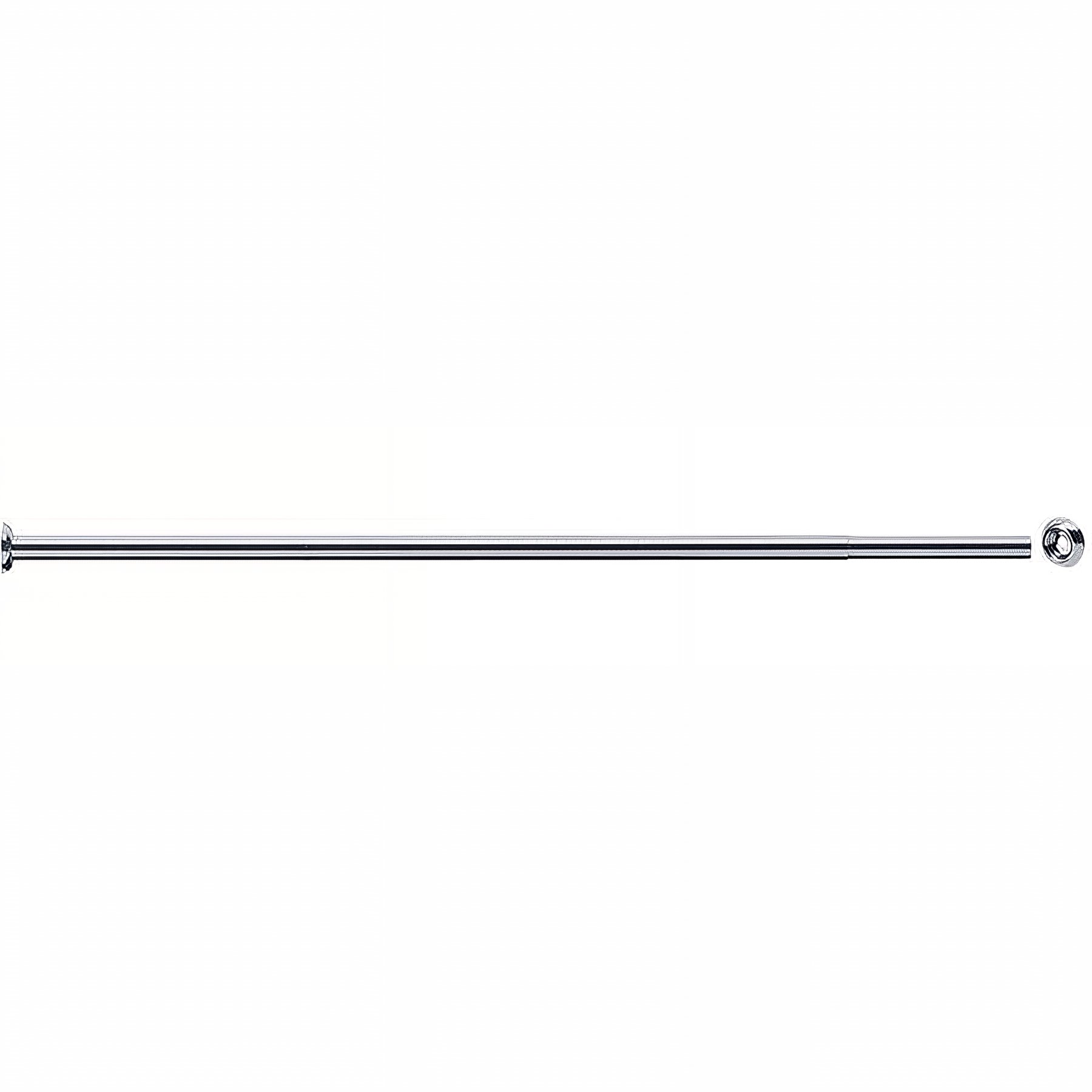 Porte-rideau Gamme PRO PELLET droit extensible 620 à 1020 mm laiton chromé Ø 20 mm sans perçage