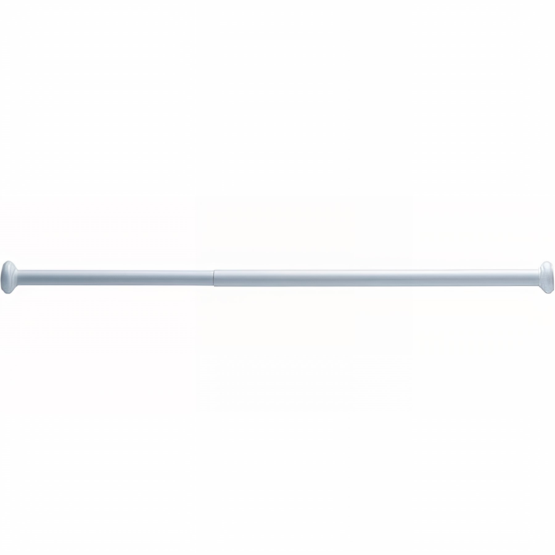 Porte-rideau Gamme PRO PELLET droit extensible 750 à 1250 mm tube aluminium époxy blanc Ø 25 mm