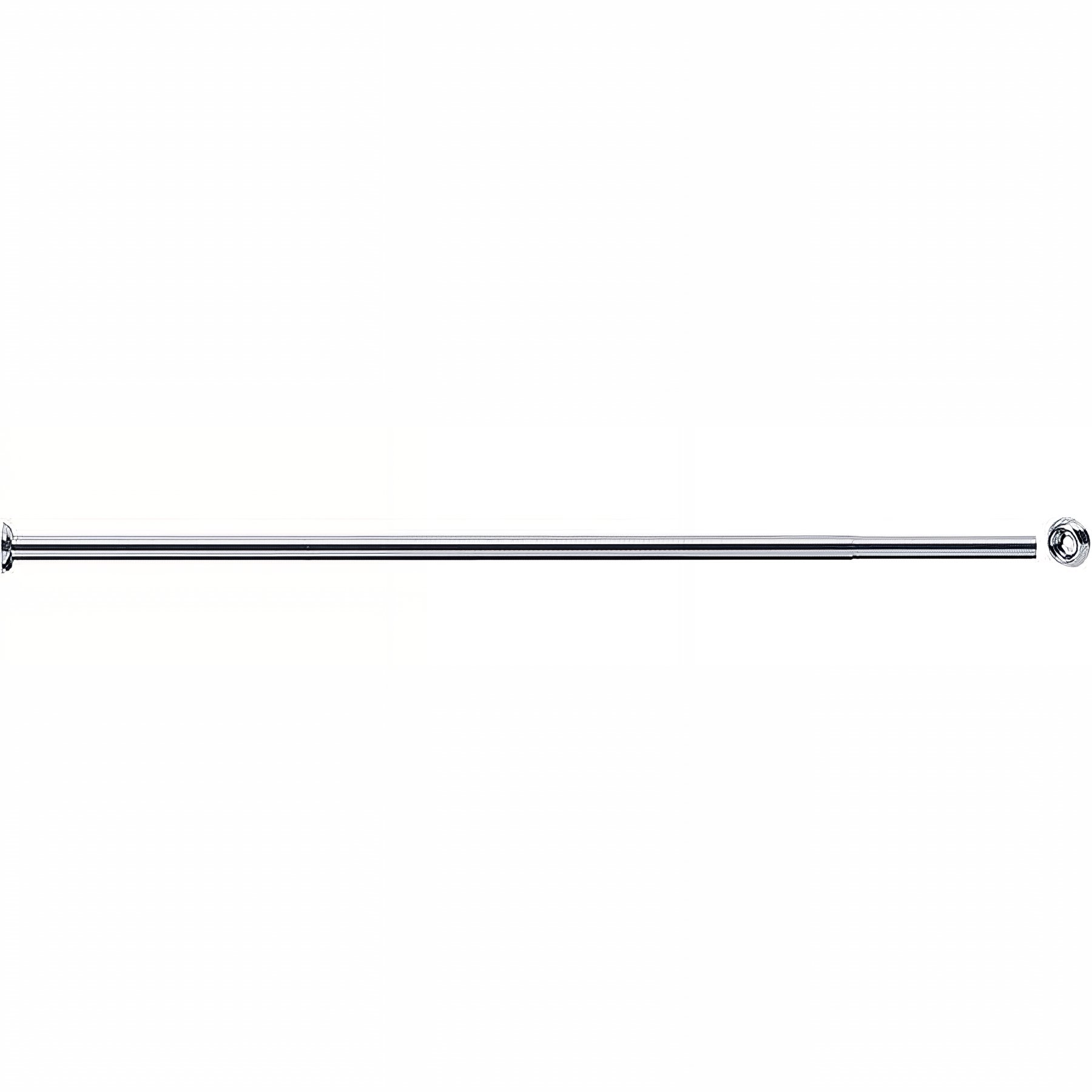 Porte-rideau Gamme PRO PELLET droit extensible 870 à 1longueur 50cm laiton chromé Ø 20 mm sans perçage