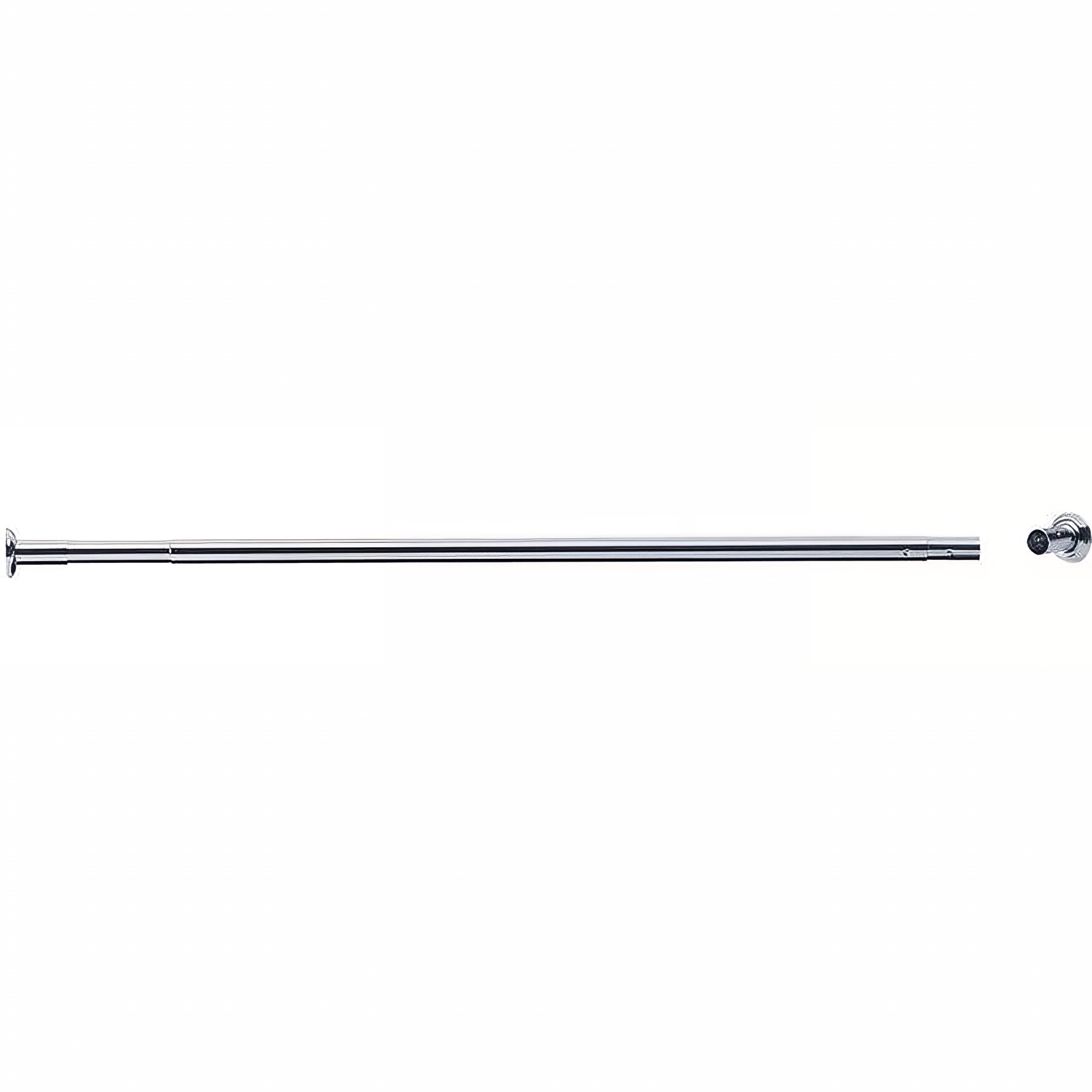 Porte-rideau Gamme PRO PELLET droit extensible 880 à 1,20m laiton chromé Ø 20 mm embases vis
