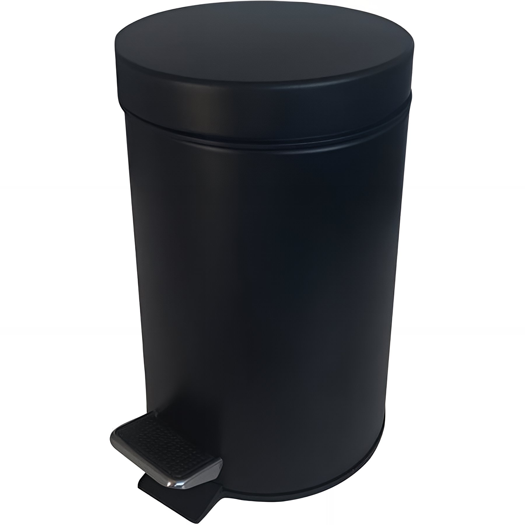 Poubelle à pédale Gamme PRO PELLET à poser 3 litres 270 x 230 mm Ø 167 mm acier laqué noir mat