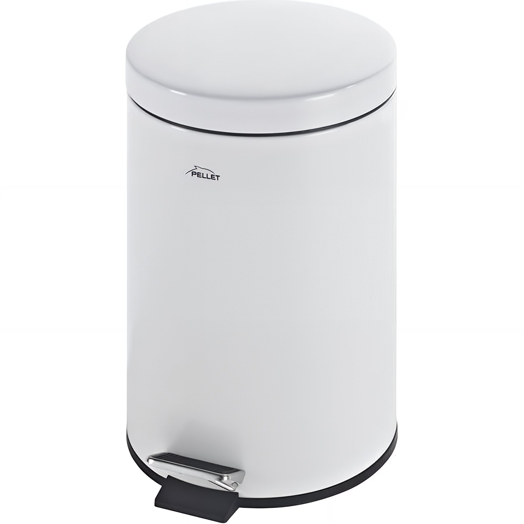 Poubelle à pédale Gamme PRO PELLET 5 litres 290 x 280 mm Ø 205 mm acier époxy blanc