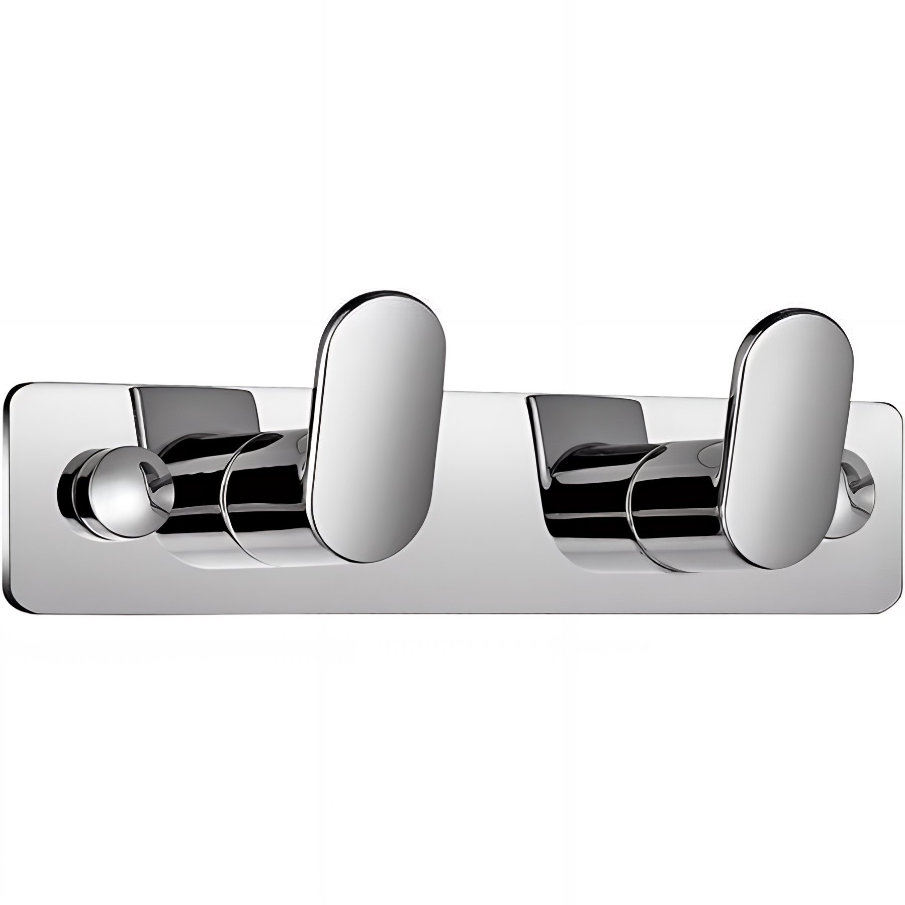 Porte-peignoir Gamme PRO PELLET 2 têtes 138x30 mm laiton chromé