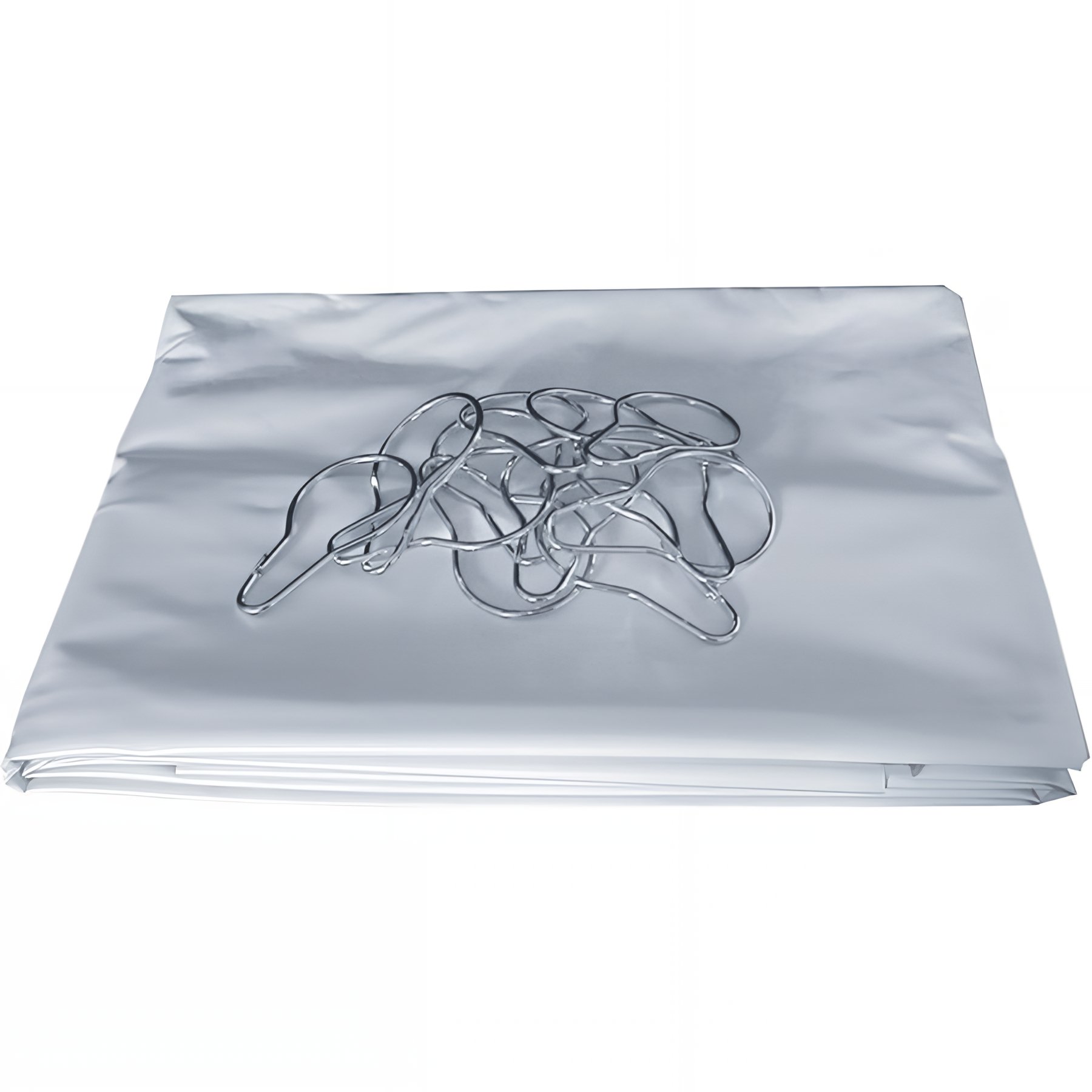 Rideau de douche Gamme PRO PELLET hauteur 1,80m largeur 2,00m 12 anneaux métal PVC blanc "non-feu" plombé