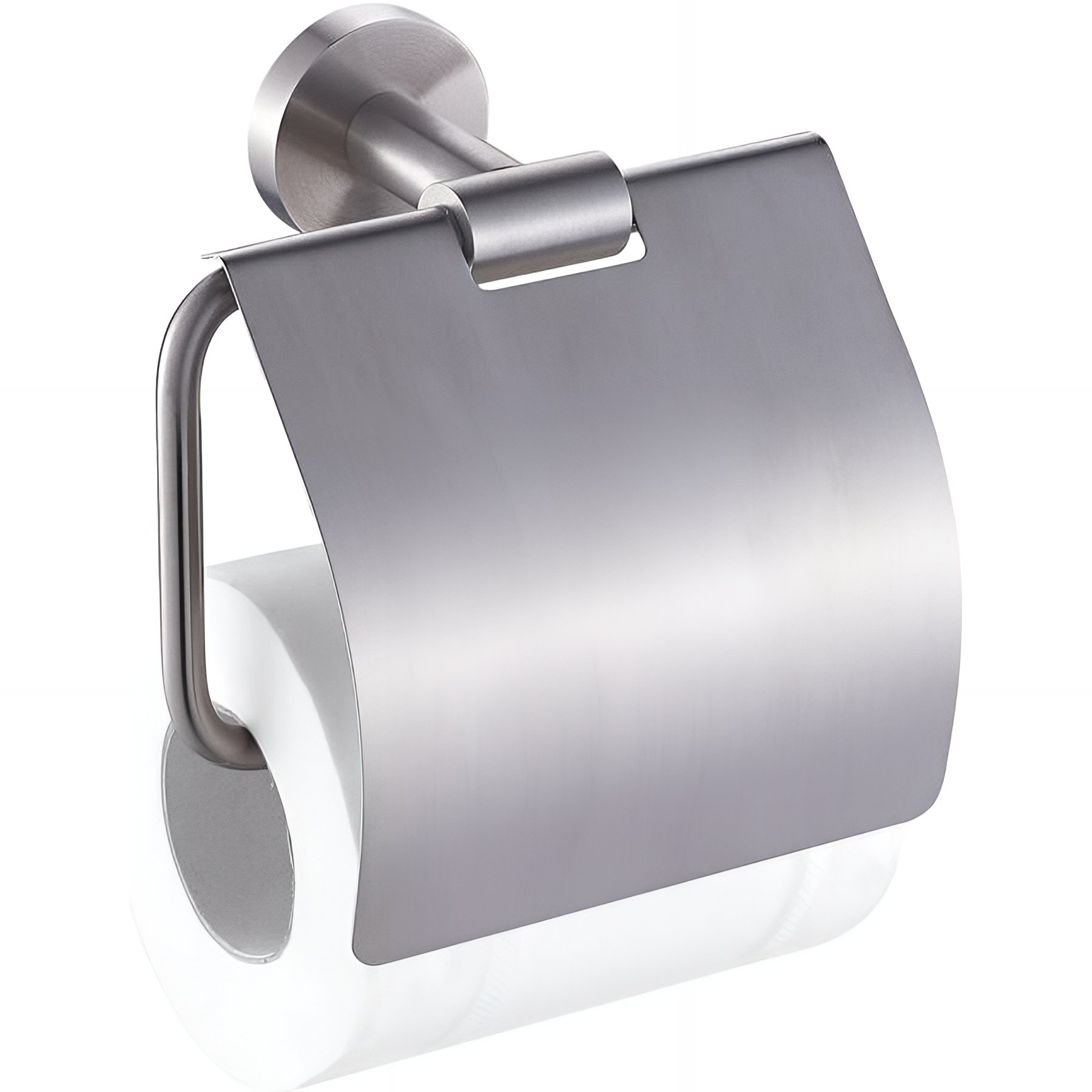 Distributeur papier WC Gamme PRO PELLET rouleau STYLE avec couvercle inox brossé