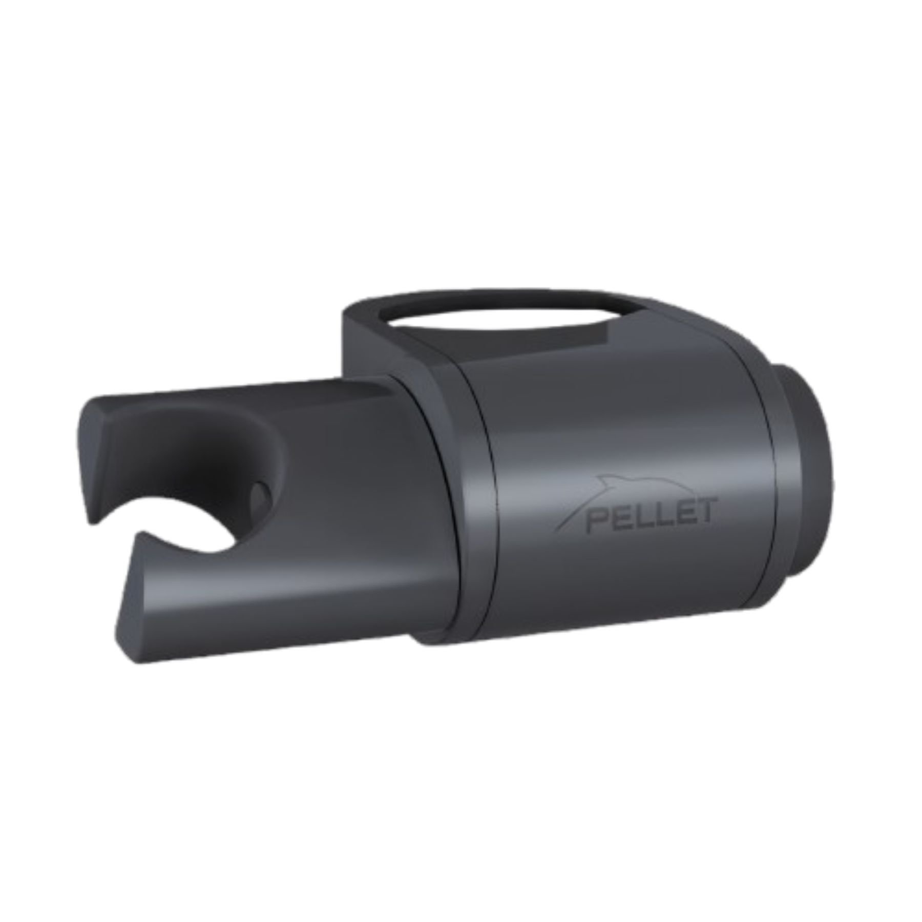 Support douchette Gamme PRO PELLET coulissant Ergolife nylon anthracite pour les barres Ø38x25mm