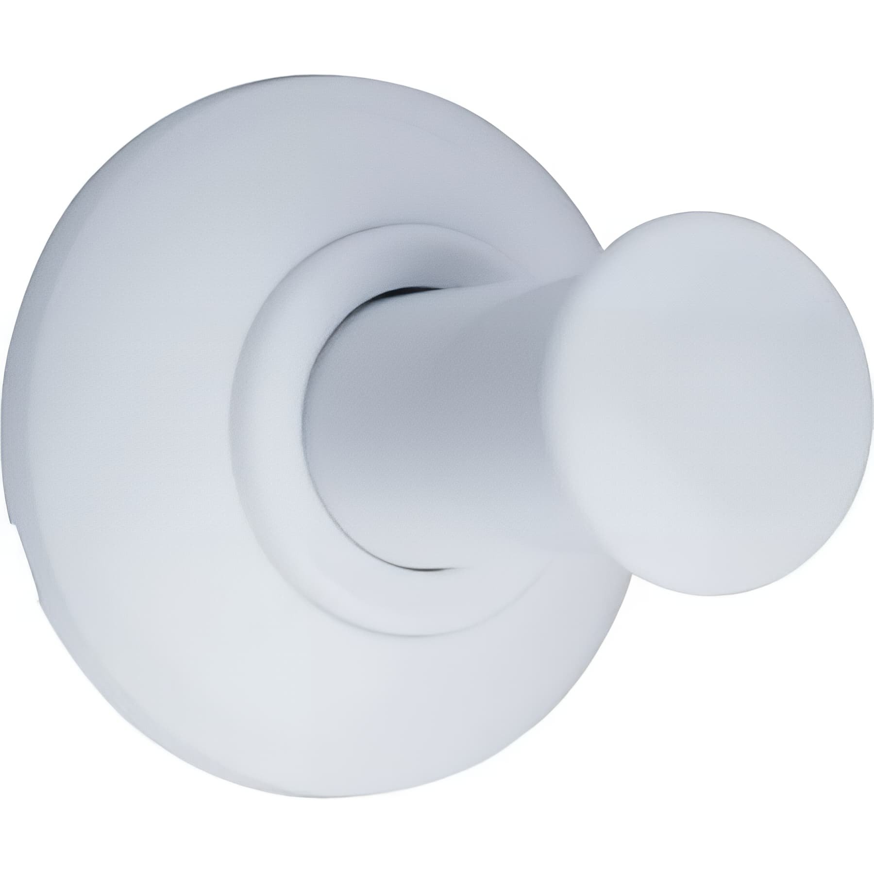Porte-peignoir Gamme PRO PELLET 1 tête 74 x 66 mm tube acier blanc Ø 25 mm fixations invisibles