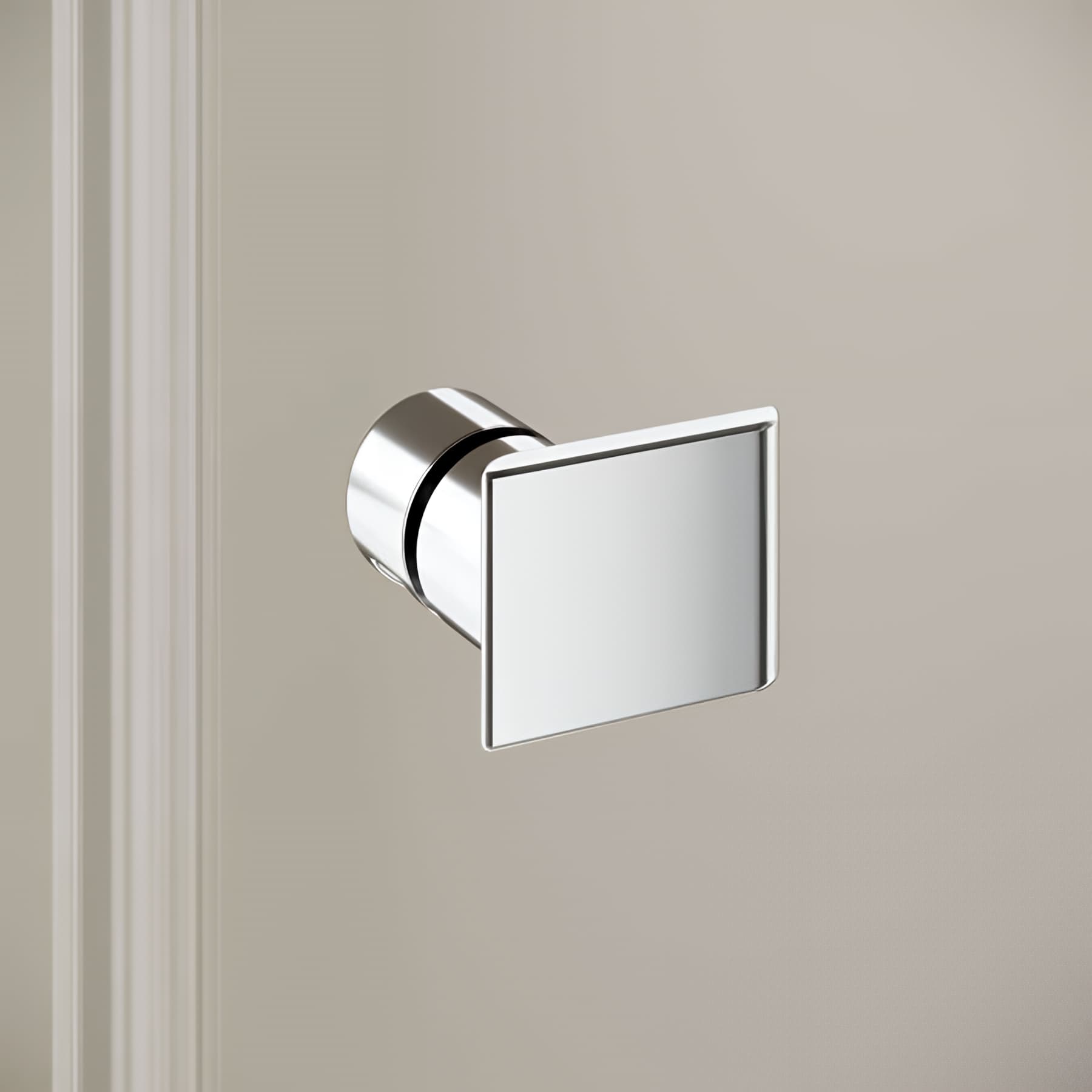 Demi paroi de douche angle pivotante largeur 83cm hauteur 200 cm profilé argent poli verre teinté gris clean