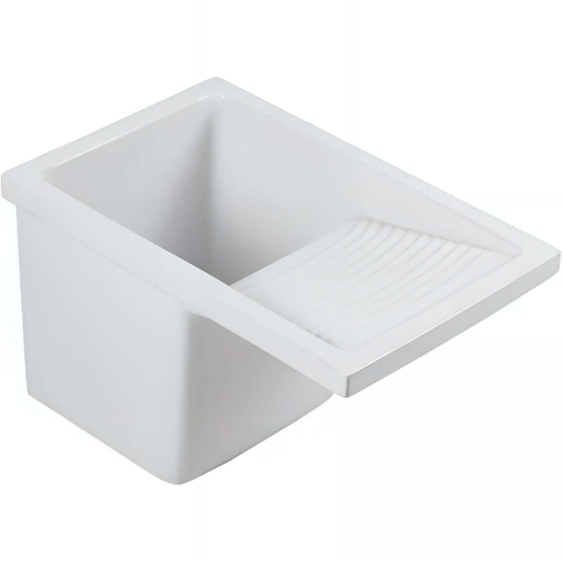 Vidoir céramique traditionnelle SANINDUSA bac a laver Riba 40 couleur blanc    