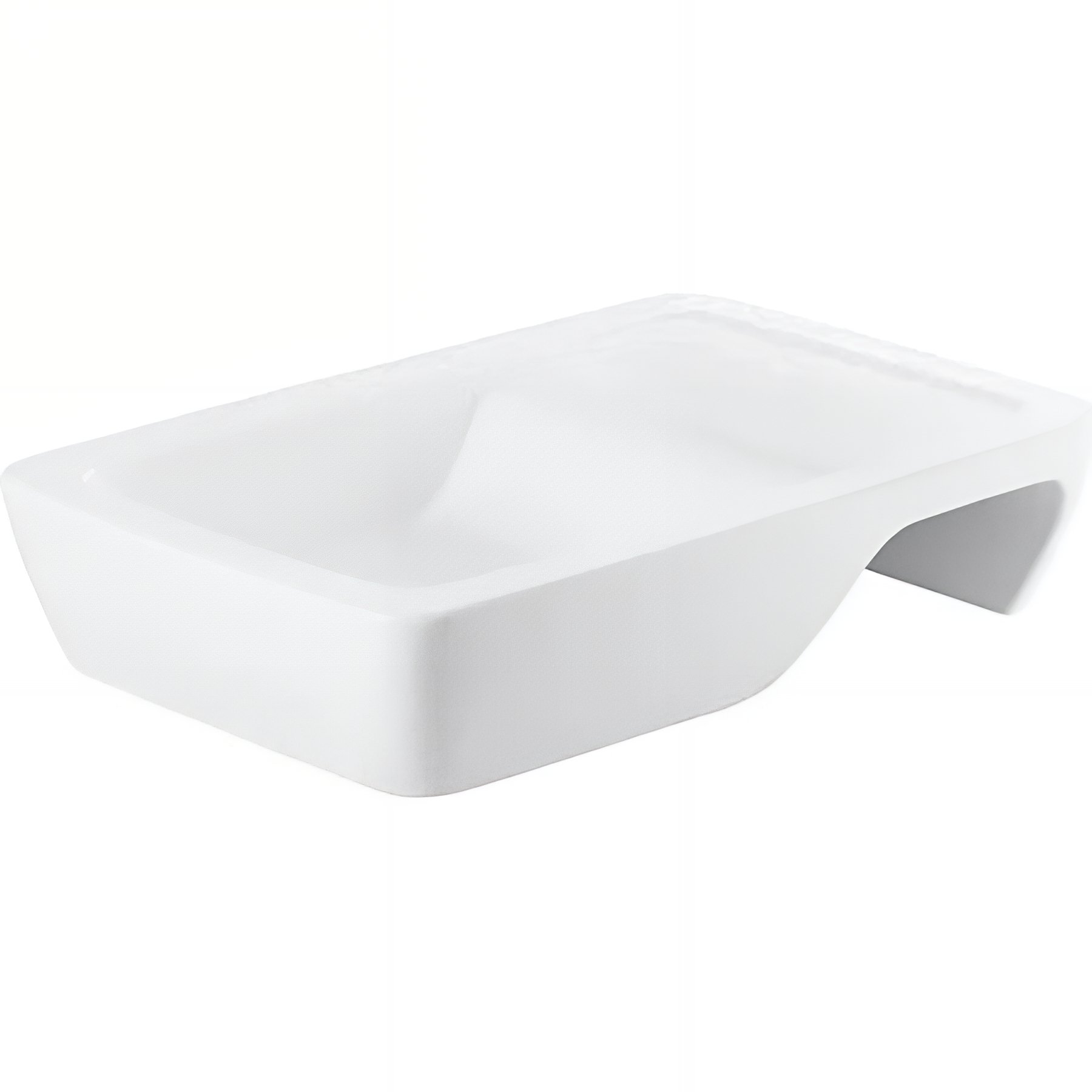 Vasque a poser sur plan Hi-dden céramique traditionnelle SANINDUSA 66 couleur blanc