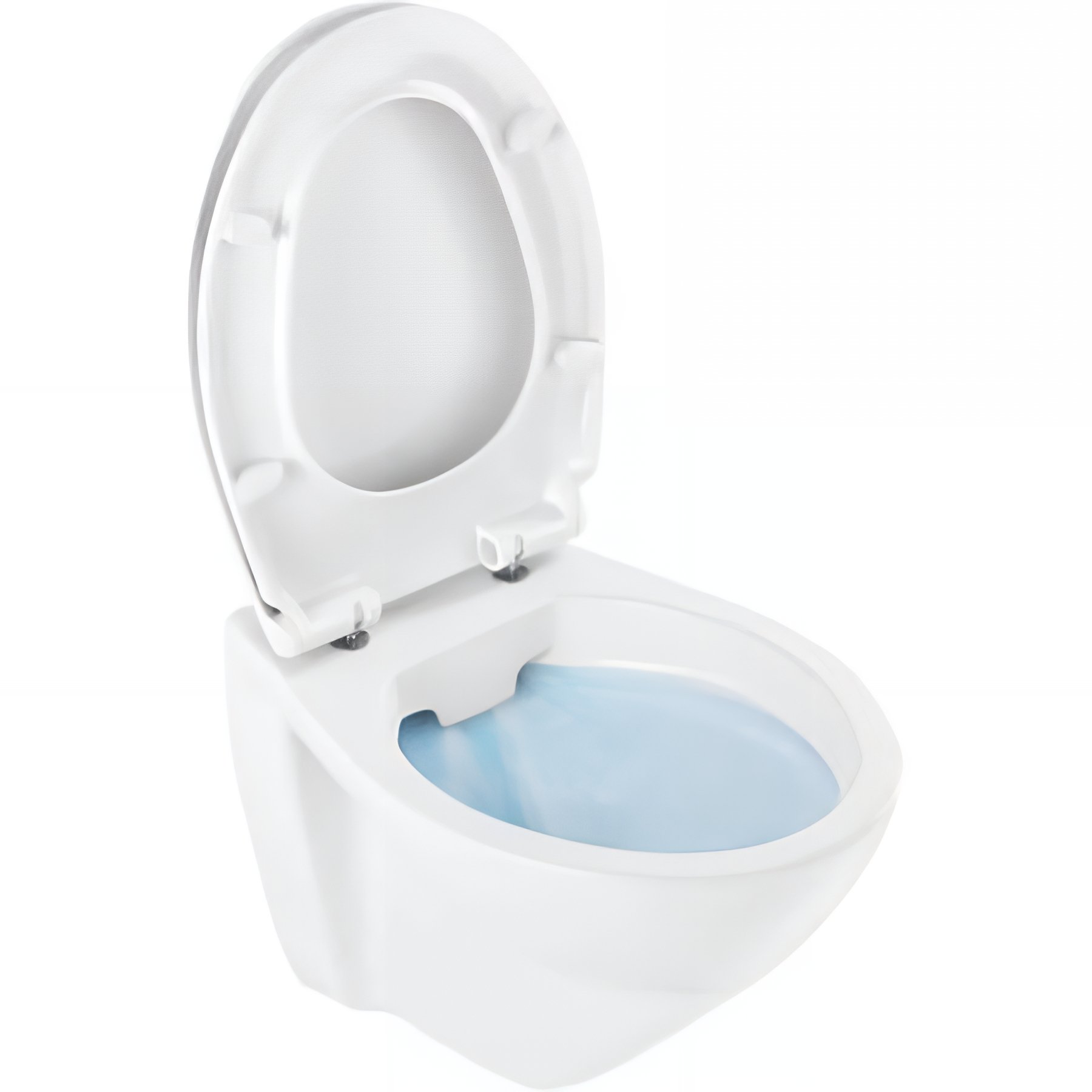 Cuvette de WC céramique traditionnelle SANINDUSA suspendue rimflush Cetus couleur blanc (abattant non compris)  