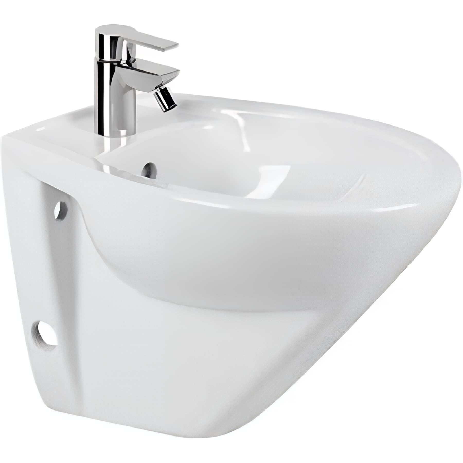 Bidet suspendu céramique traditionnelle SANINDUSA Cetus 48 couleur blanc    
