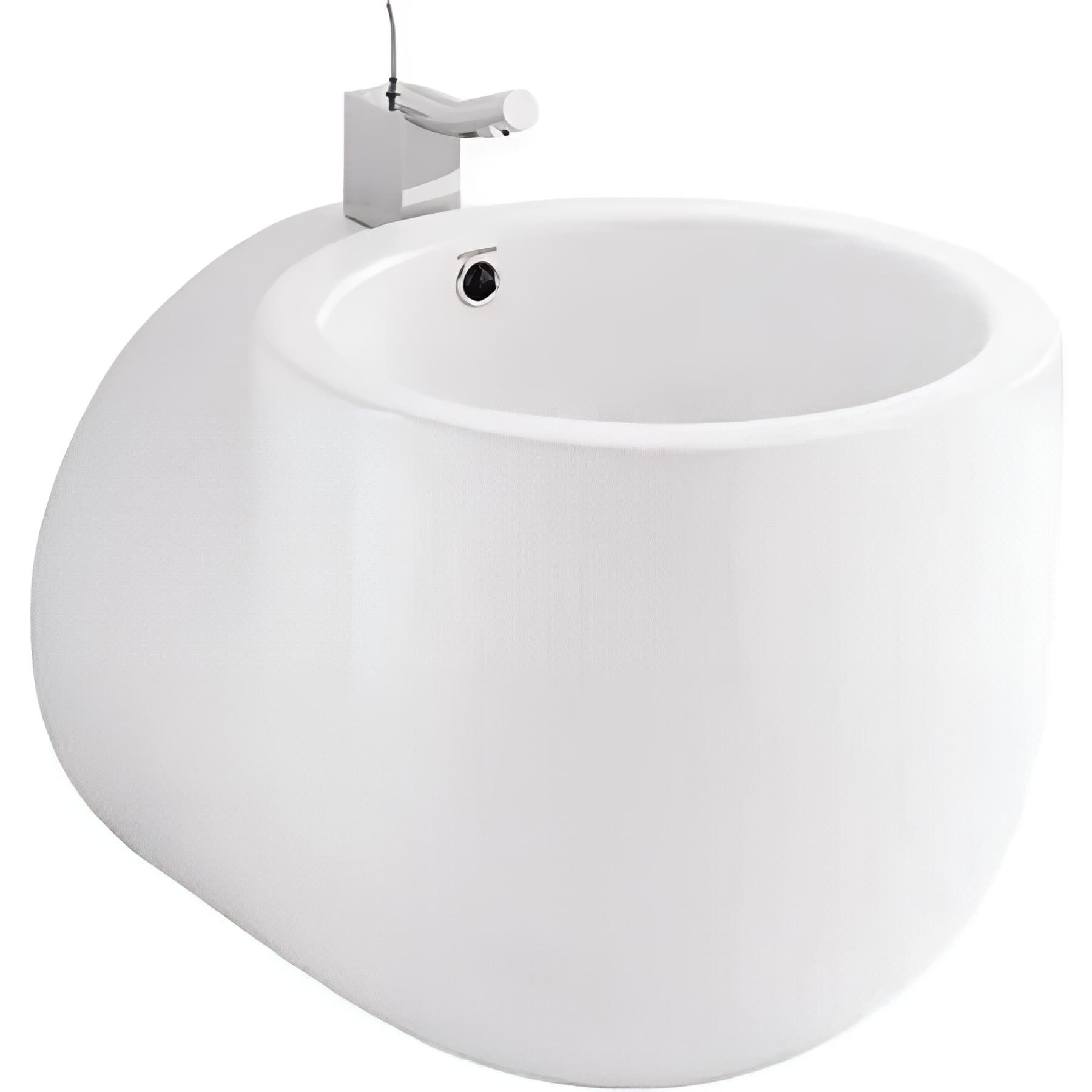 Lavabo 45cm WCA haut de gamme céramique traditionnelle SANINDUSA couleur blanc