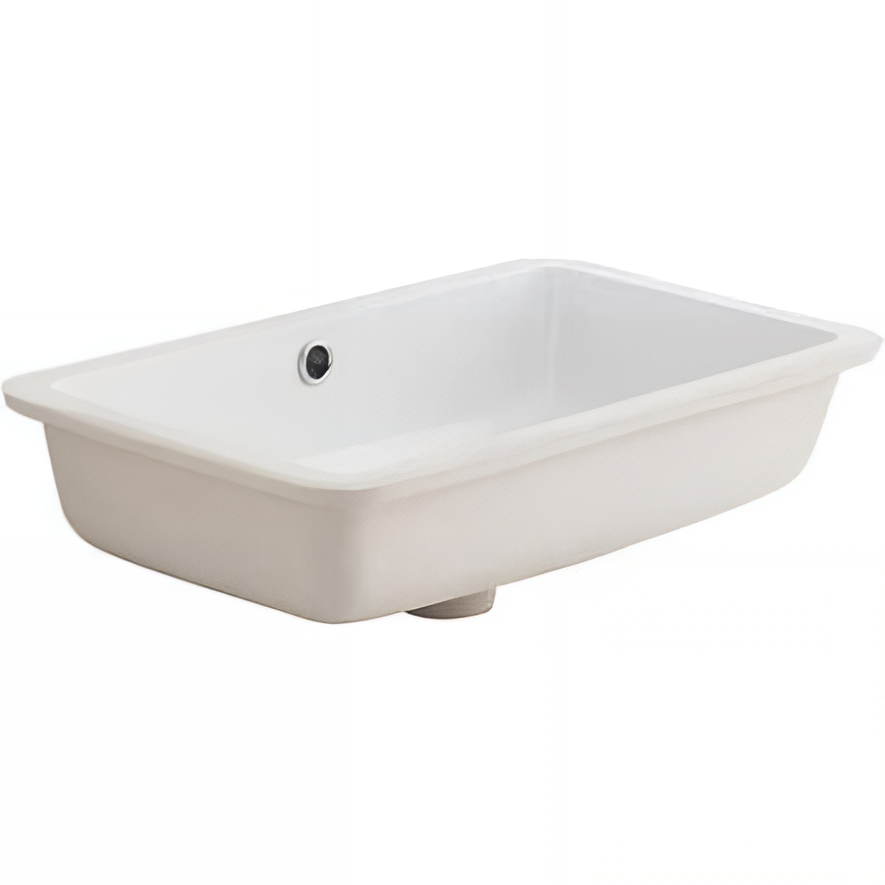 Vasque céramique traditionnelle SANINDUSA encastrer par dessous Agres couleur blanc
