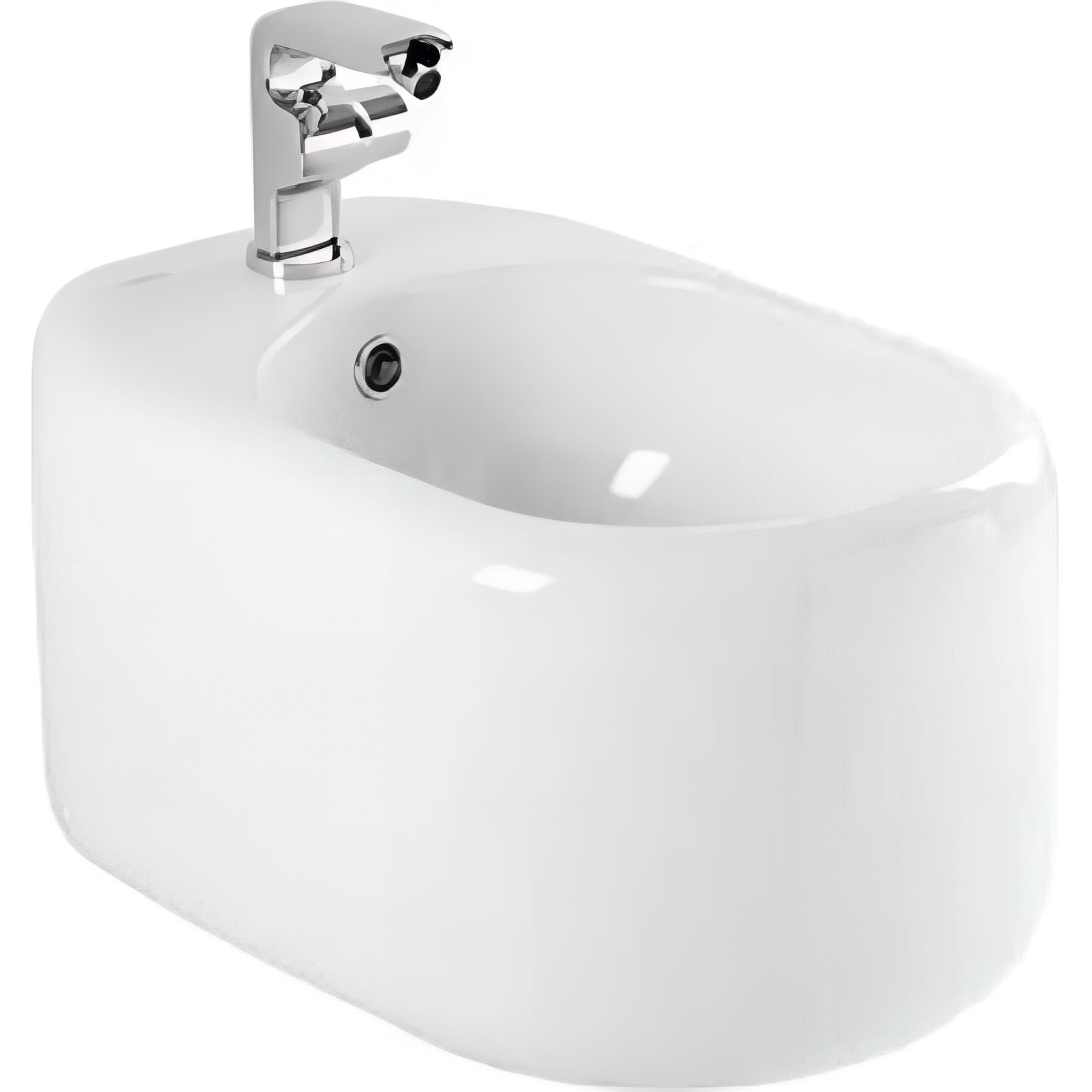 Bidet suspendu céramique traditionnelle SANINDUSA Status couleur blanc    