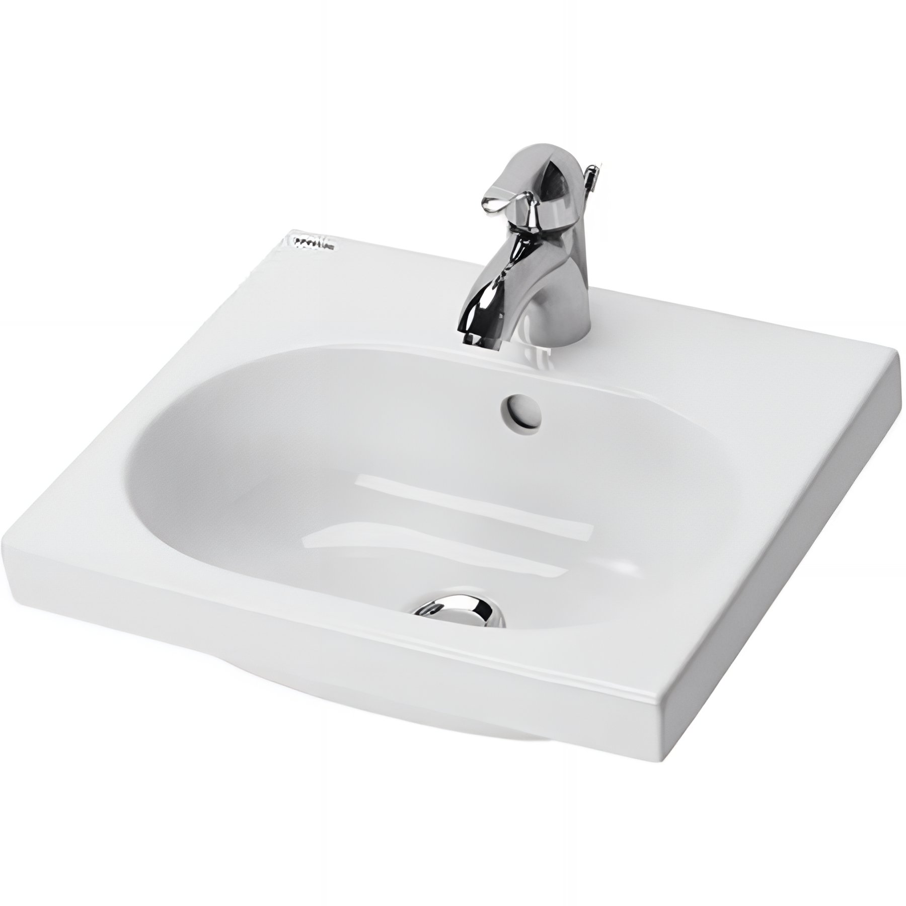 Lavabo céramique traditionnelle SANINDUSA mural pour enfant WC kids sanitaires pour enfant 43 couleur blanc