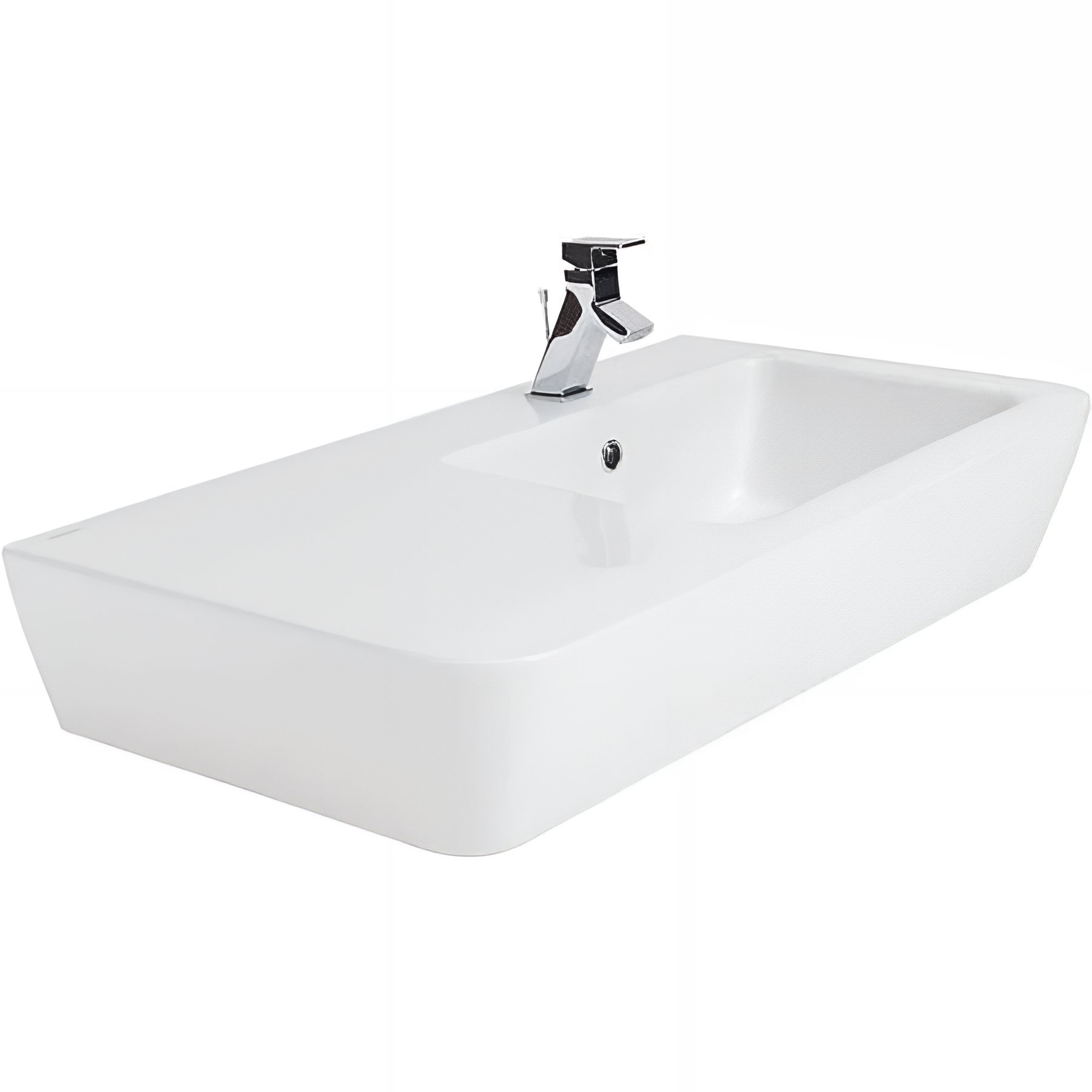 Lavabo Advance céramique traditionnelle SANINDUSA 90x52 couleur blanc