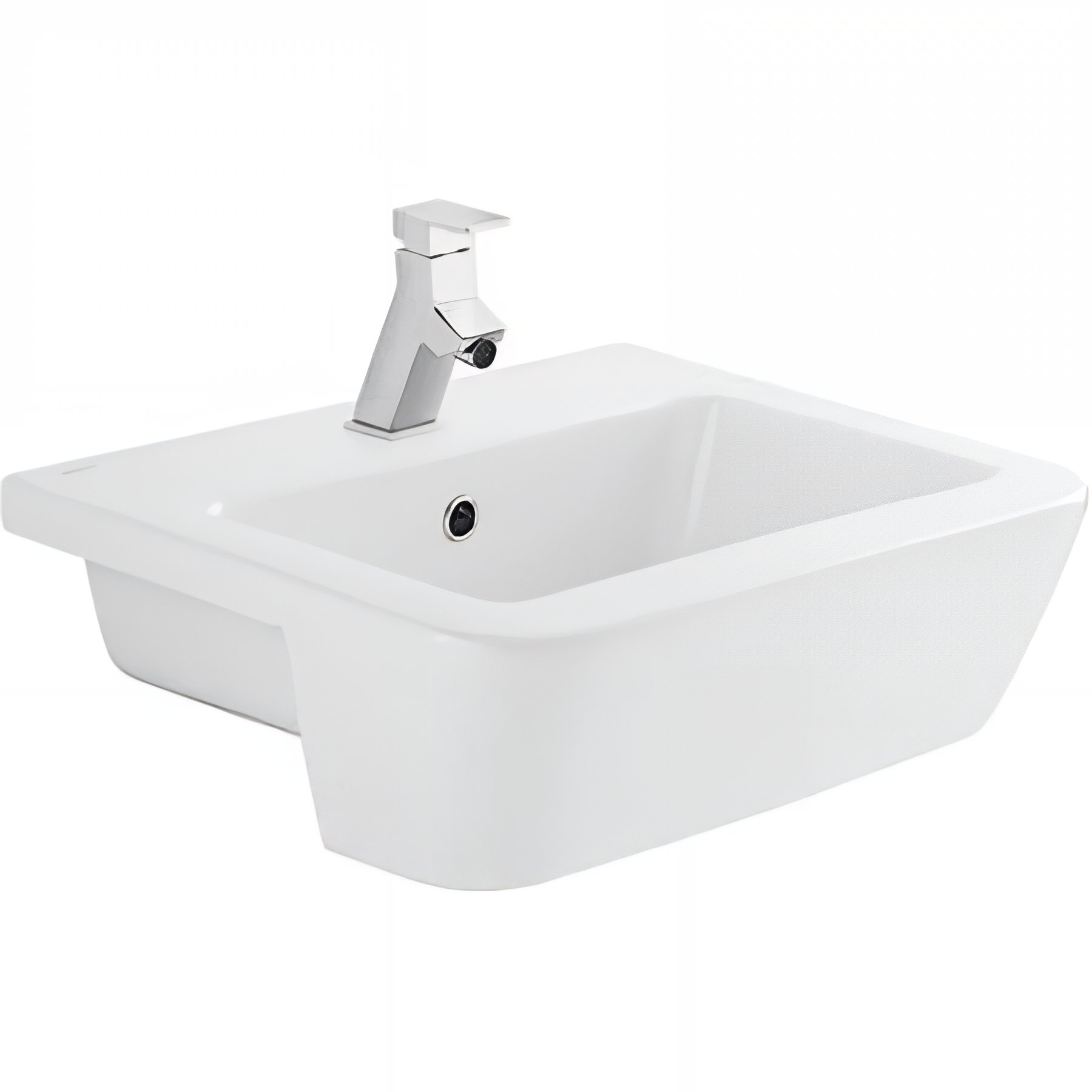 Lavabo semi encastrable 58cm Advance couleur blanc