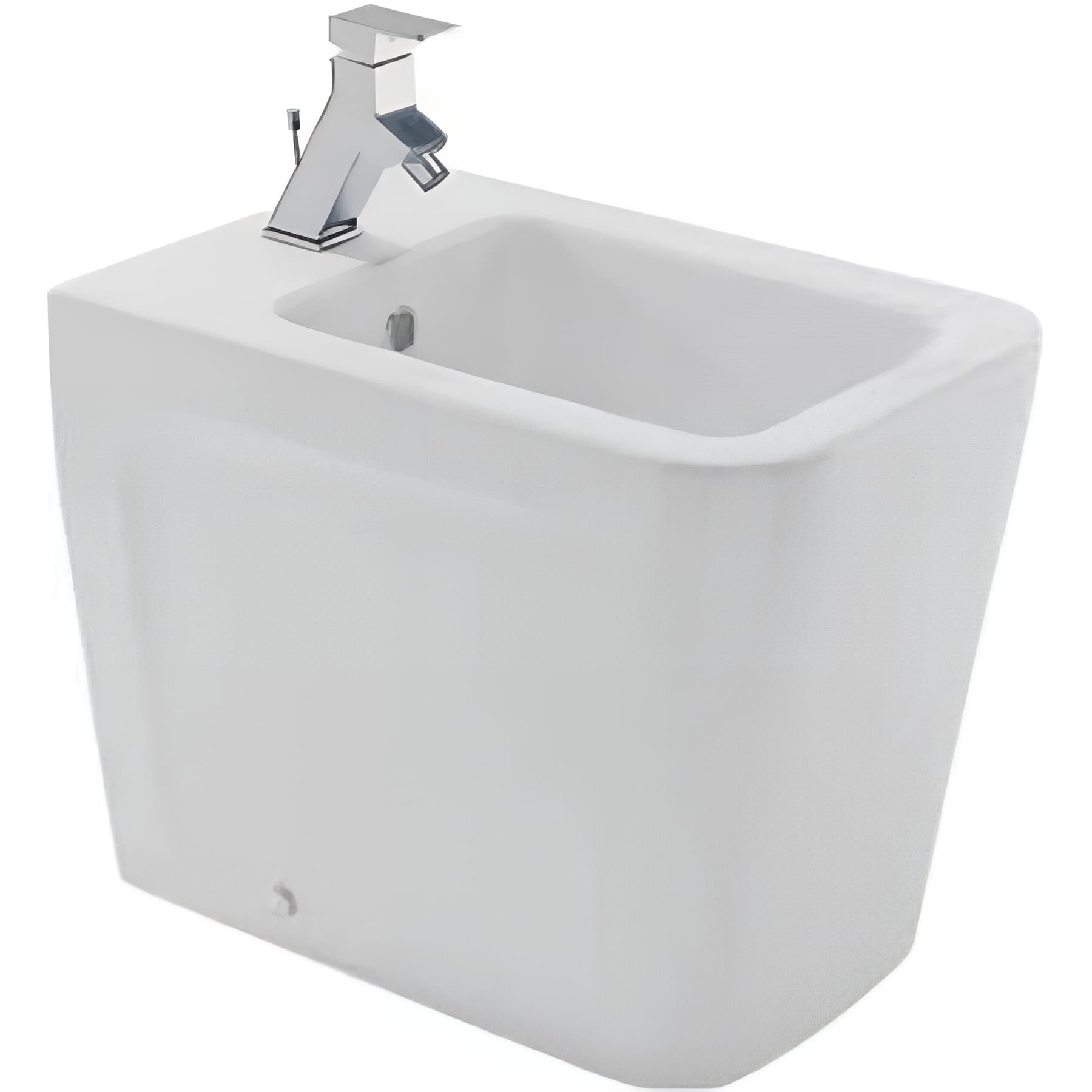 Bidet céramique traditionnelle SANINDUSA a poser au sol Advance couleur blanc    