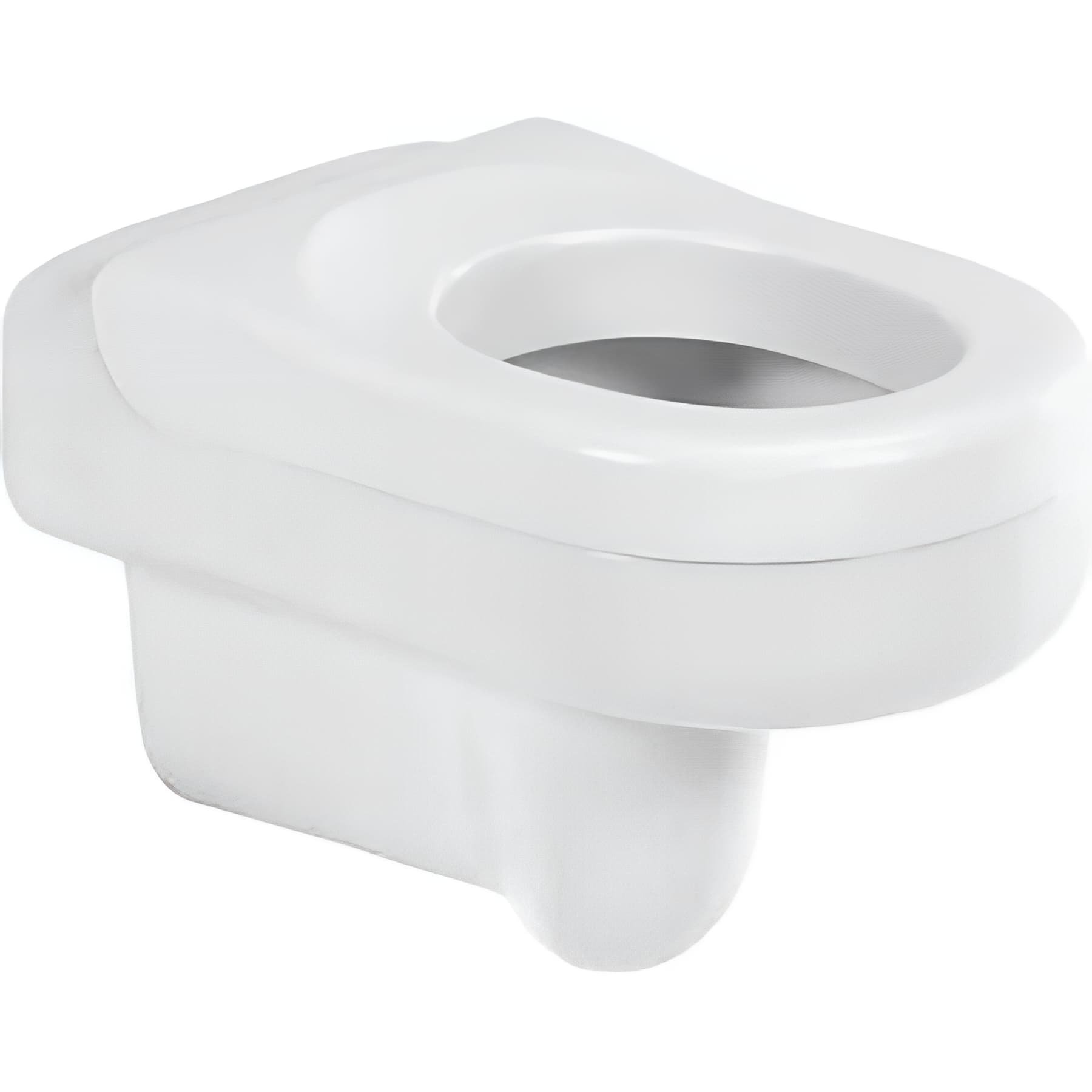 Cuvette de WC suspendue céramique traditionnelle PMR normes handicapé SANINDUSA assise spéciale New WC Care couleur blanc    
