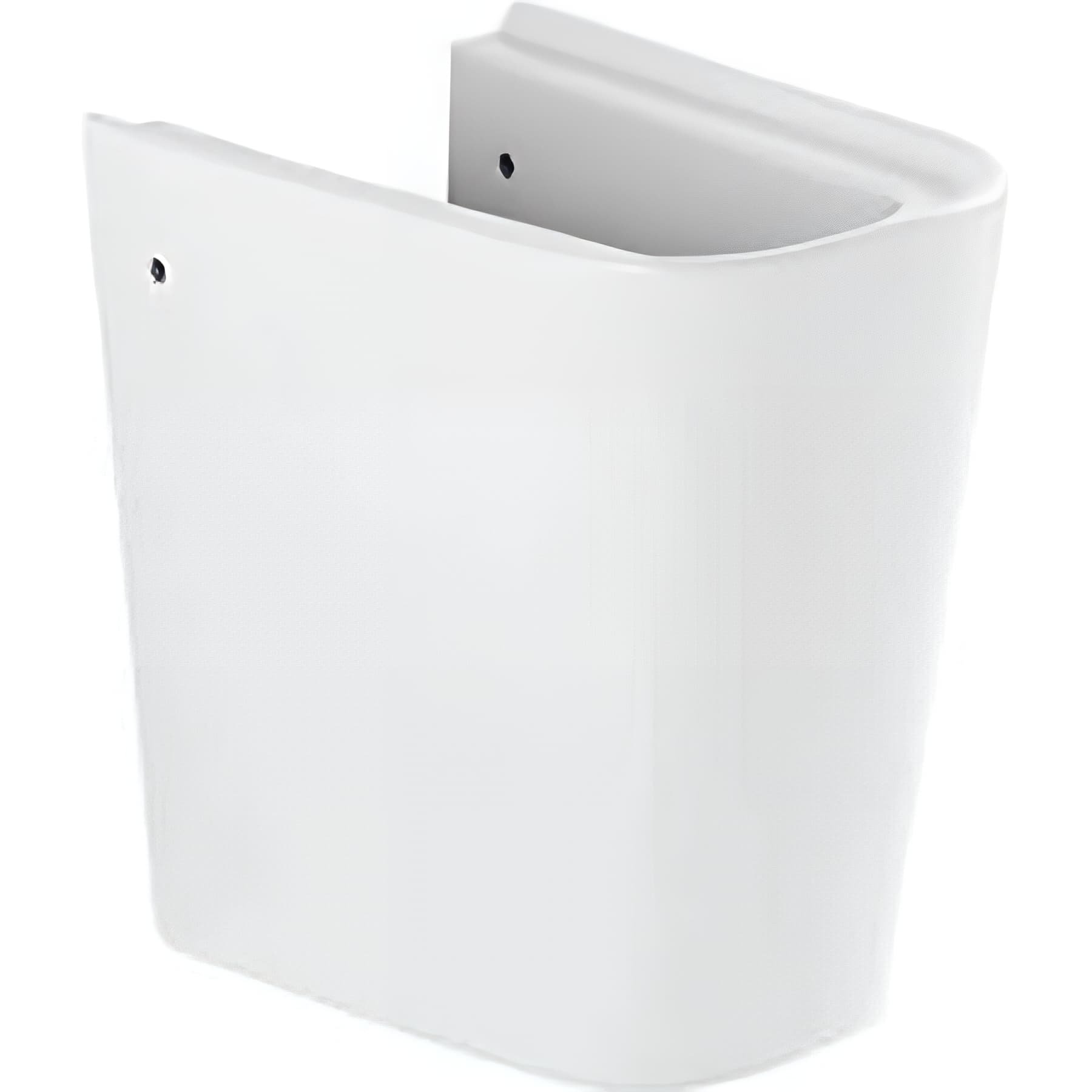 Demi Colonne de lavabo cache siphon Look pour lavabo Look céramique traditionnelle SANINDUSA couleur blanc