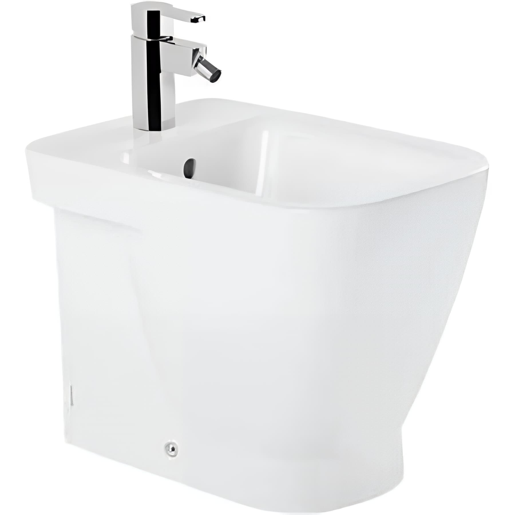 Bidet céramique traditionnelle SANINDUSA Look a poser au sol couleur blanc
