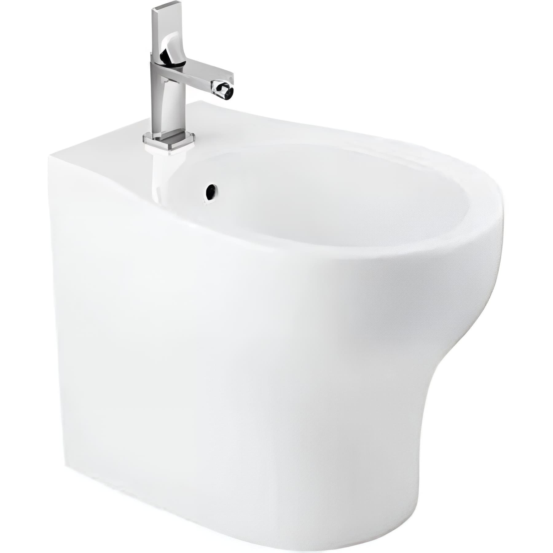 Bidet SanProject céramique traditionnelle SANINDUSA SanProject a poser au sol couleur blanc