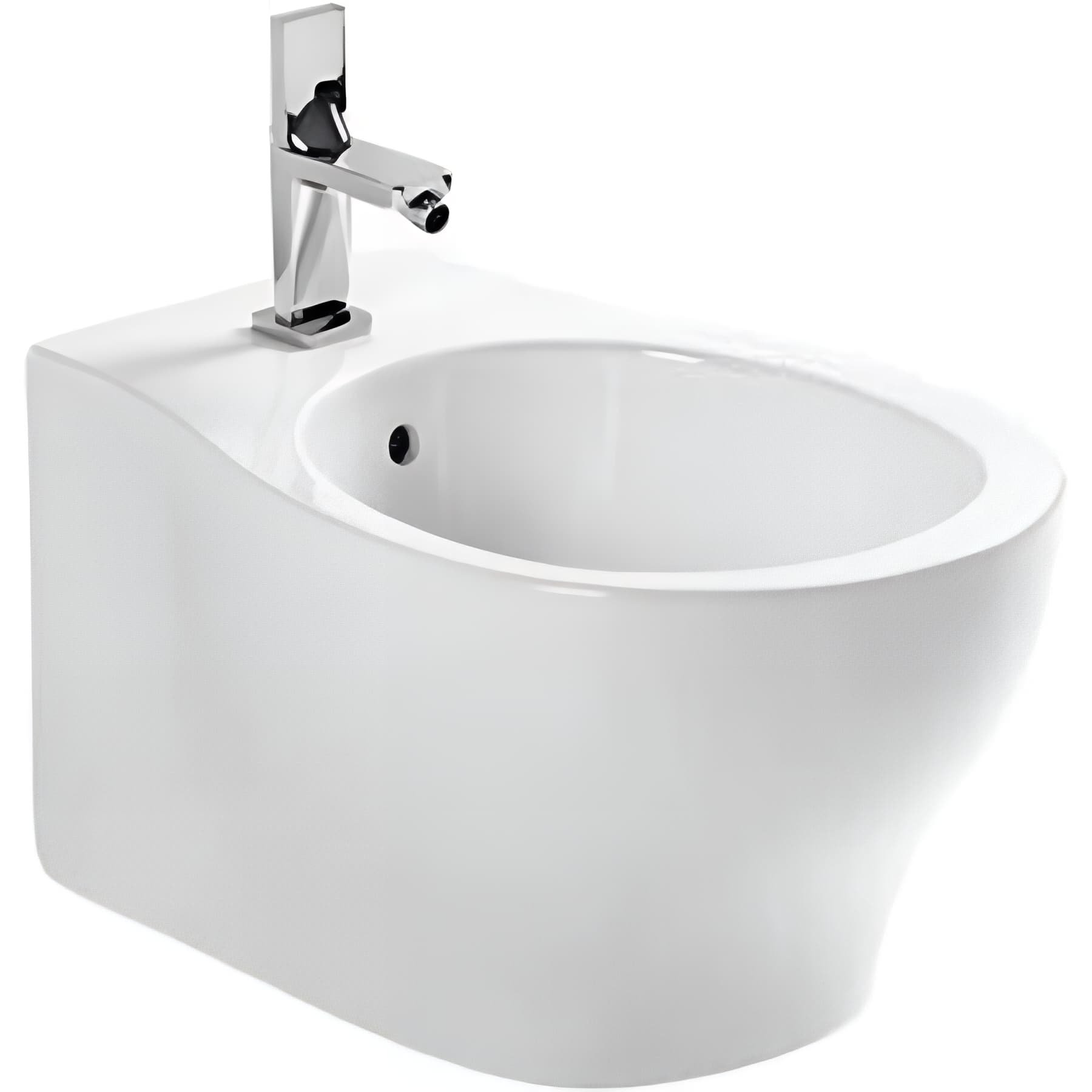 Bidet suspendu céramique traditionnelle SANINDUSA 54 SanProject couleur blanc