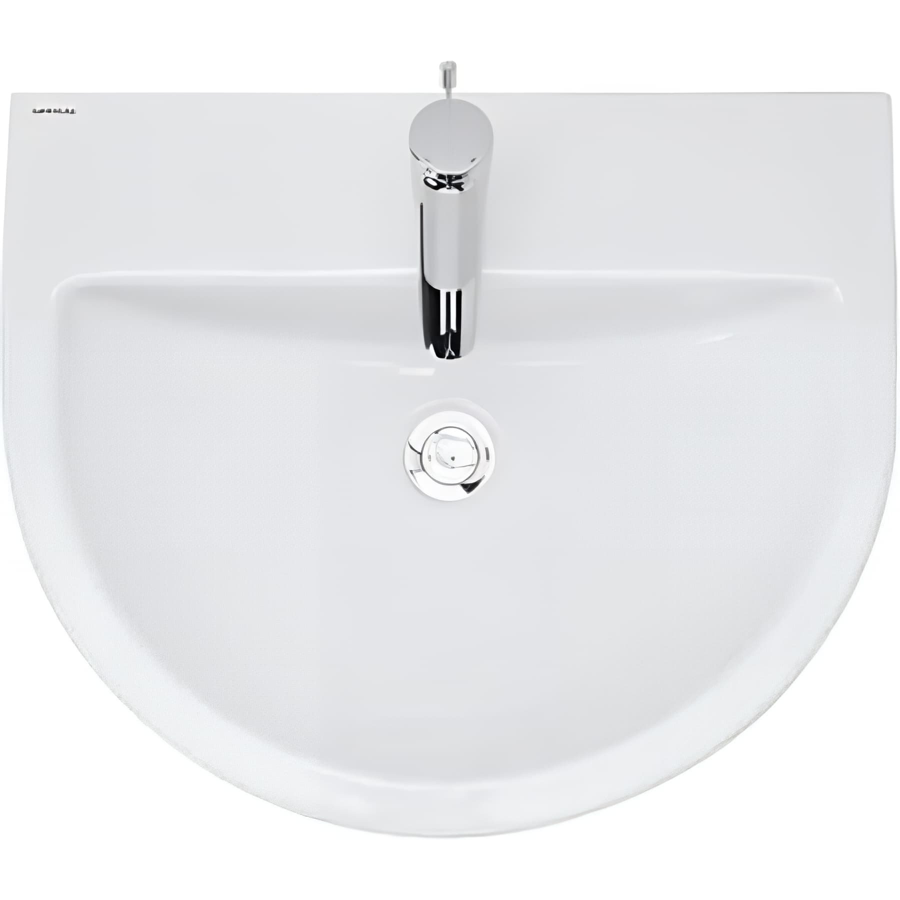 Lavabo 56 UrbY couleur blanc avec fixation couleur blanc sans colonne
