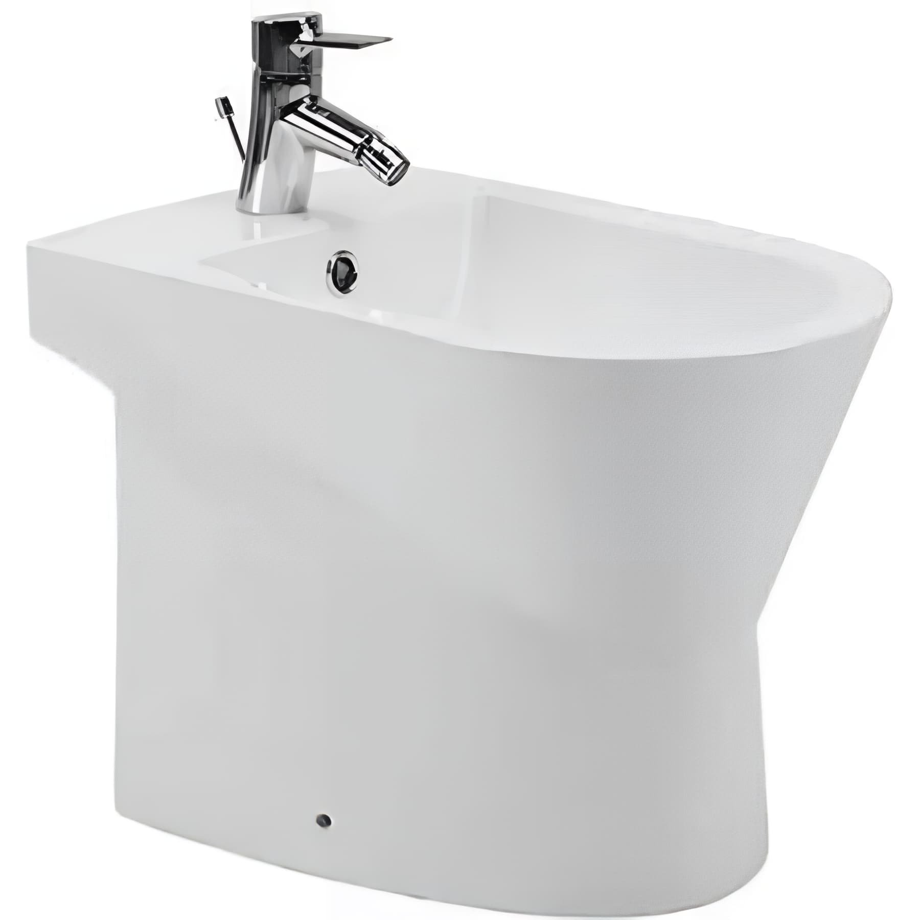 Bidet UrbY céramique traditionnelle SANINDUSA a poser au sol couleur blanc