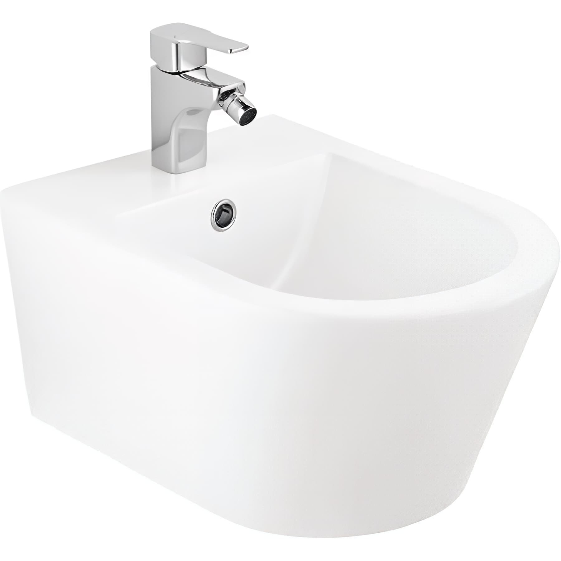Bidet suspendu céramique traditionnelle SANINDUSA UrbY couleur blanc