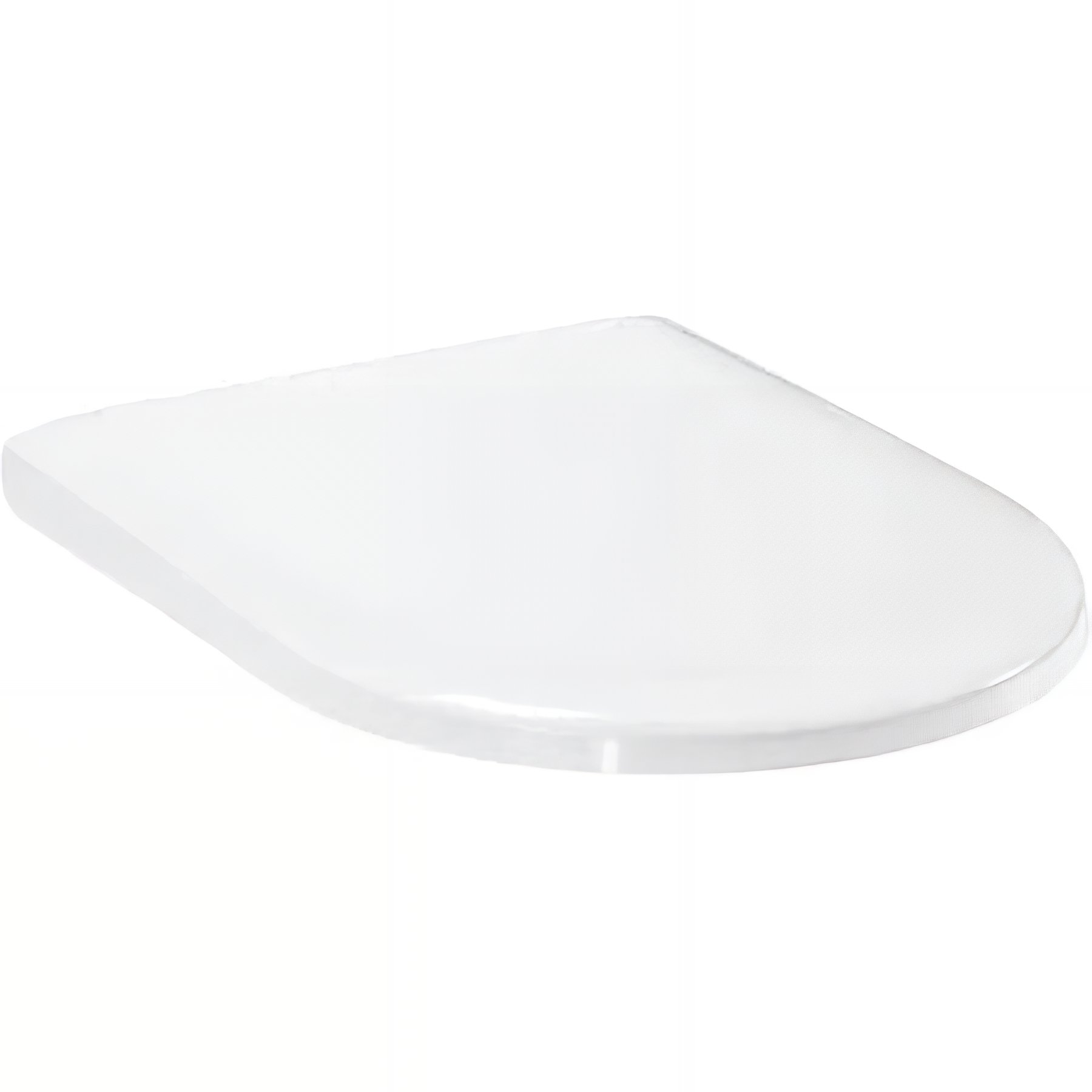 Abattant WC DUROPLAST 43,7x35,7 hauteur 42mm Série JADE couleur blanc