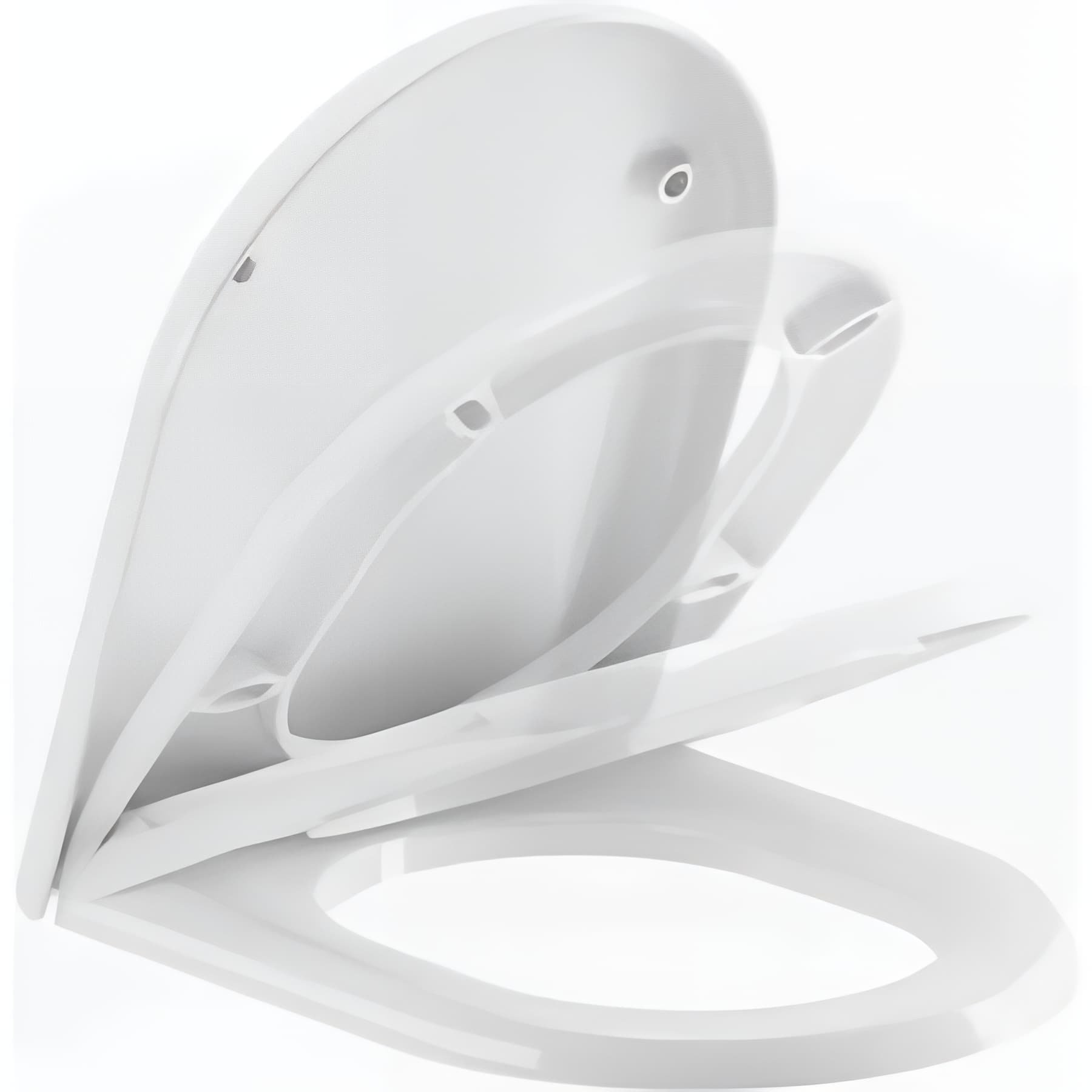 Abattant WC Status slow close frein de chute couleur blanc et chrome