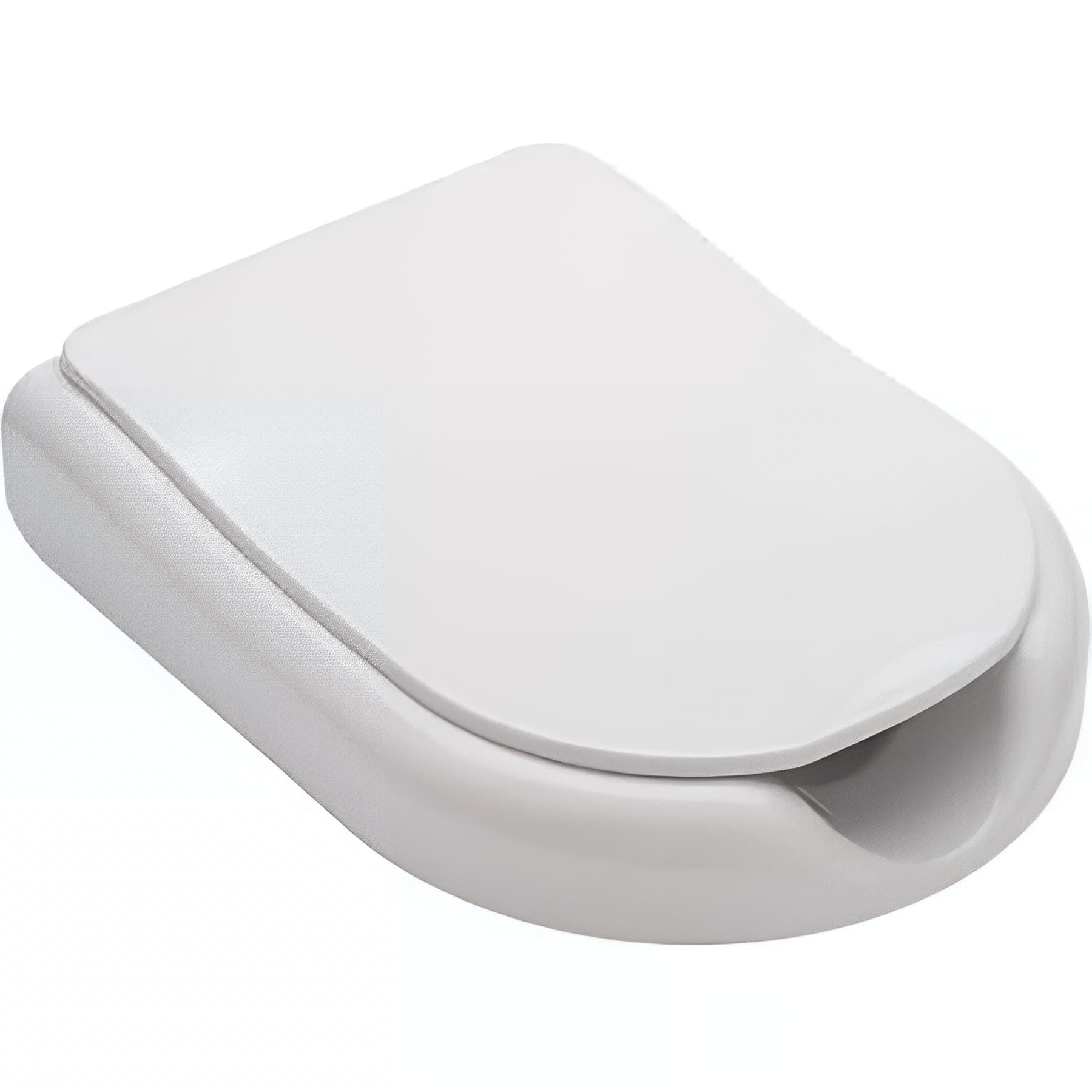 Abattant de WC a ouverture frontal PMR normes handicapé SANINDUSA New WC Care couleur blanc   