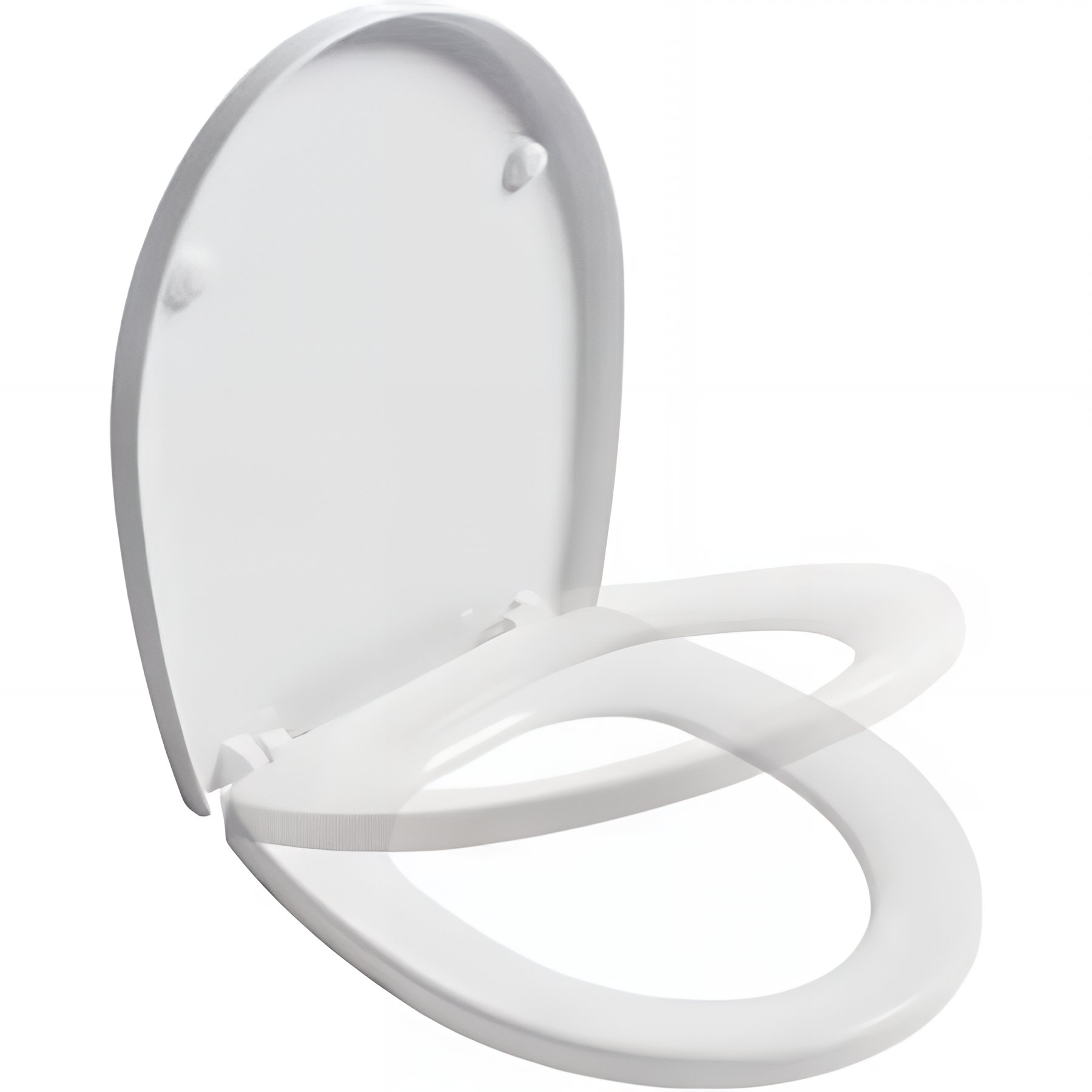 Abattant WC Easy slow close frein de chute chrome couleur blanc