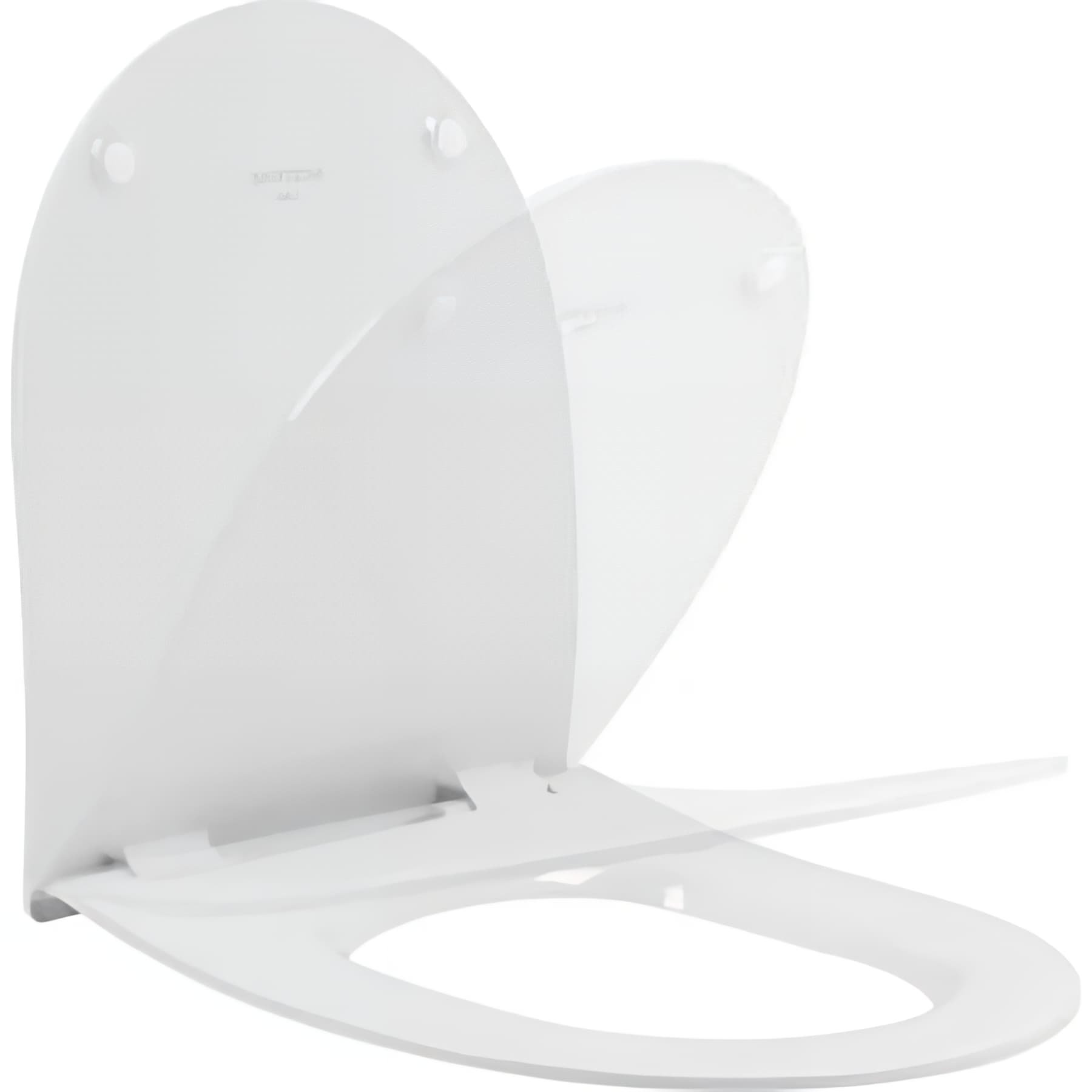Abattant WC extra plat UrbY easyclip slow close frein de chute couleur blanc et chrome