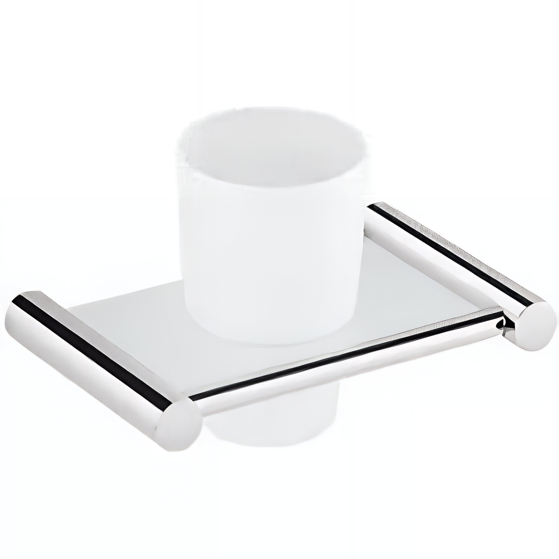 Porte verres de salle de bains SANINDUSA Alfa chrome    