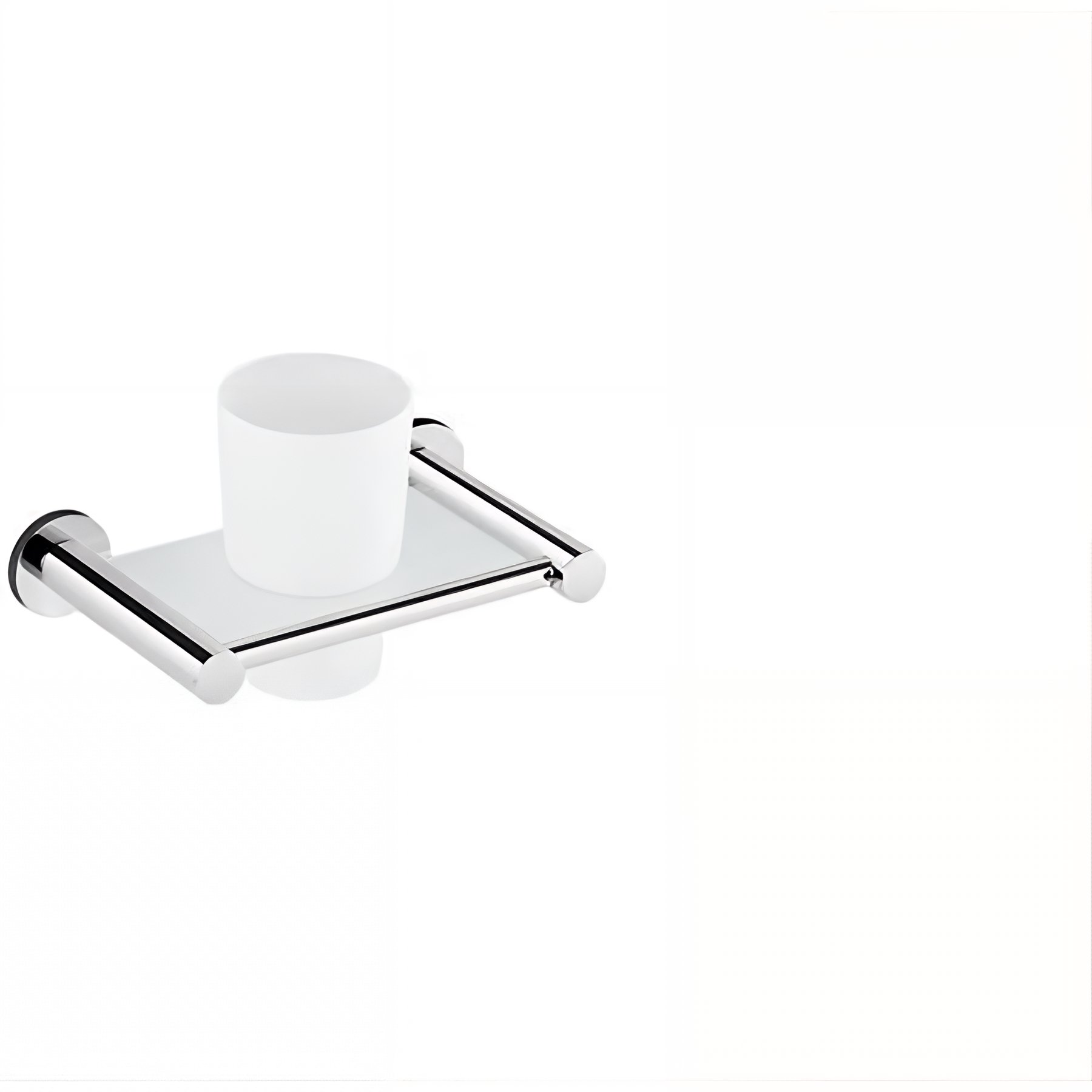 Porte verres de salle de bains SANINDUSA Prestige chrome    