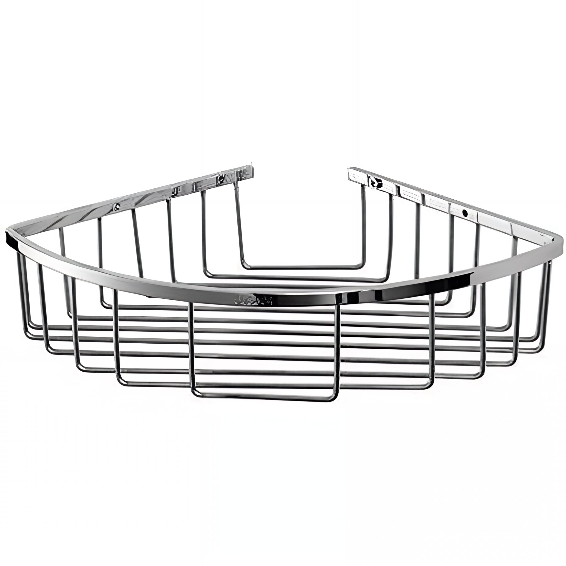 Panier de salle de bains 1/4 de rond SANINDUSA pour Distributeur de savon professionnel pour sanitaire public chrome    