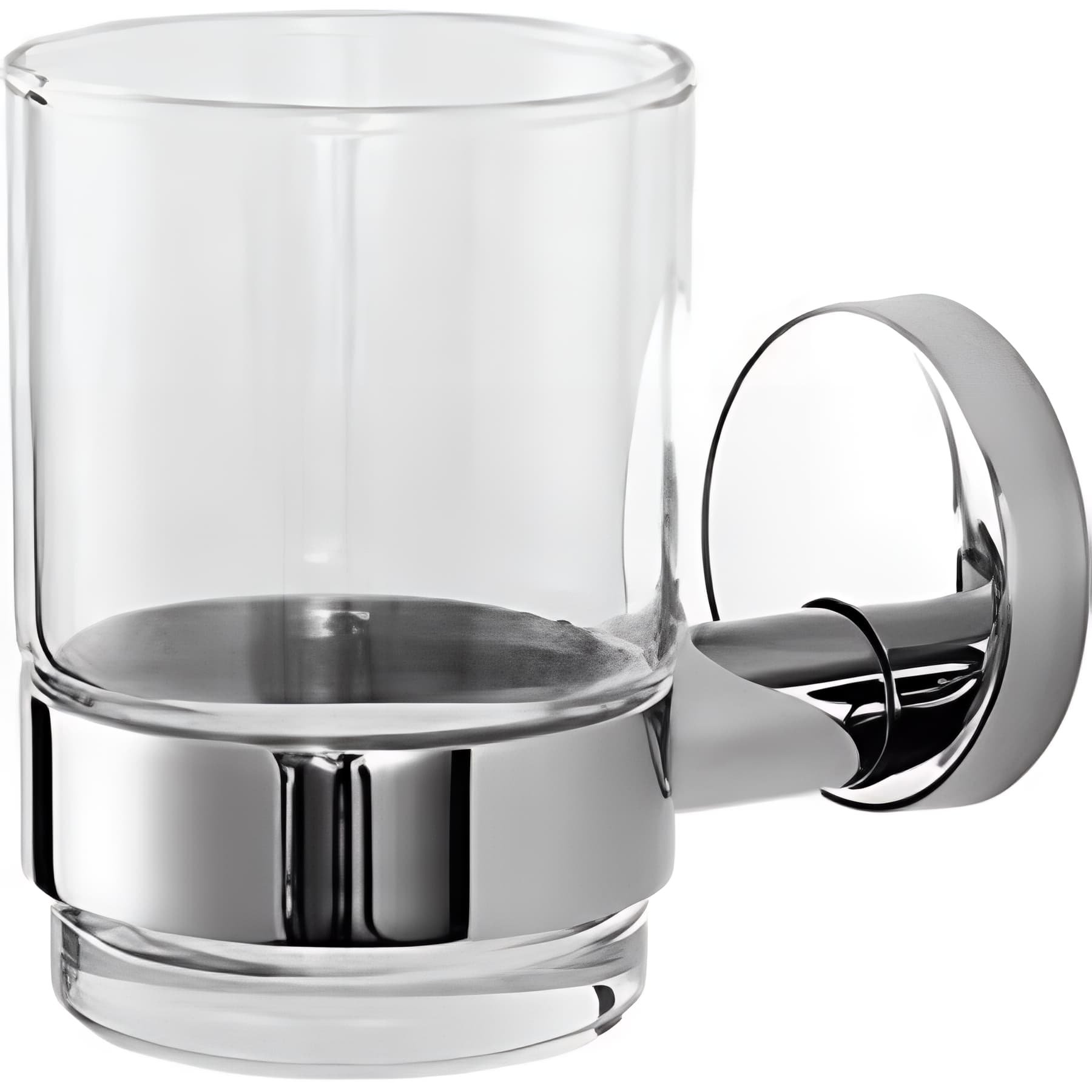 Porte verres de salle de bains SANINDUSA chrome    