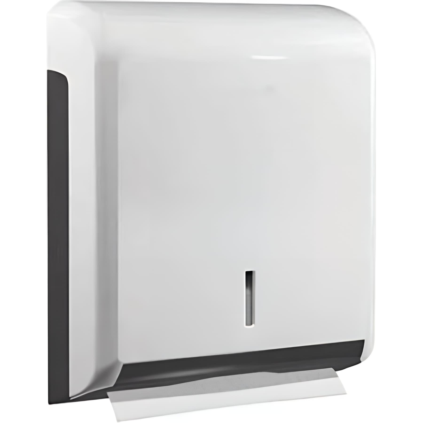 Distributeur d’essuie-mains professionnel pour sanitaire public ABS couleur blanc   