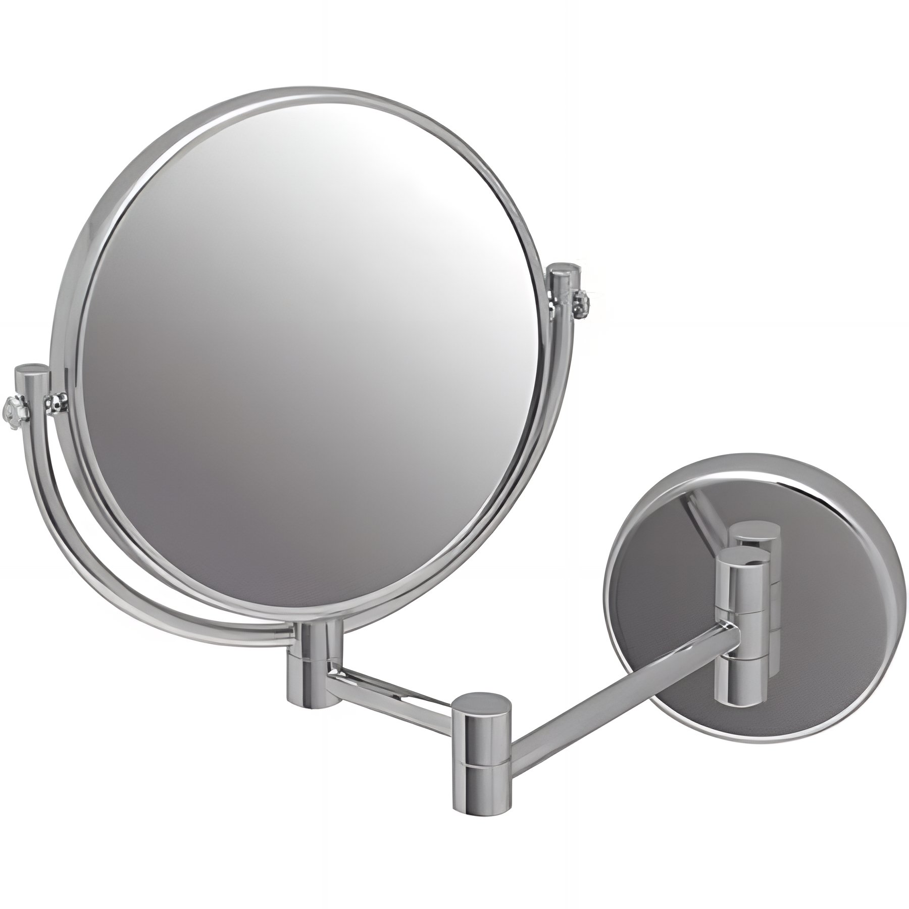 Miroir de salle de bain grossissant SANINDUSA latéral face couleur noir    