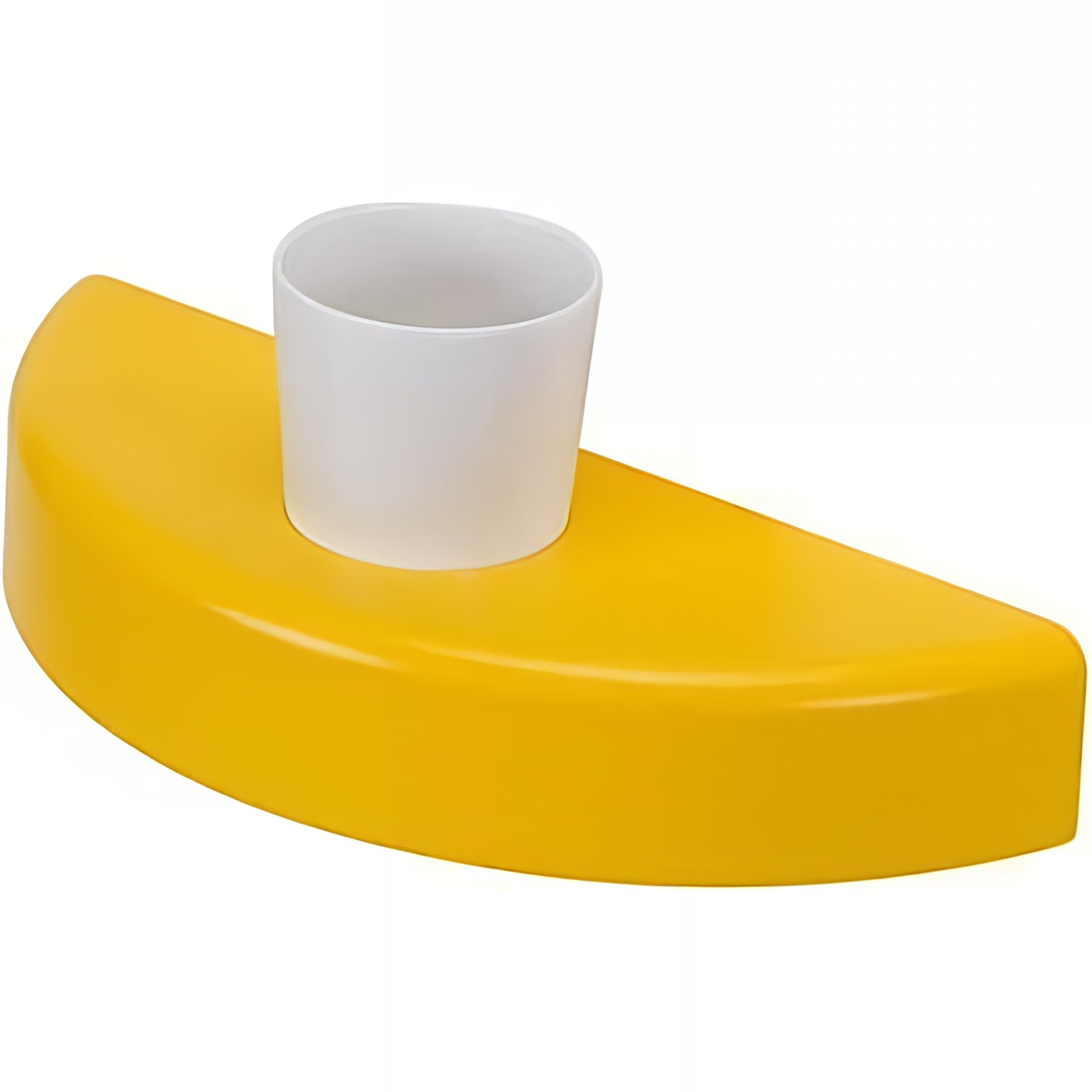 Porte verre WC kids sanitaires pour enfant couleur blanc avec verre    