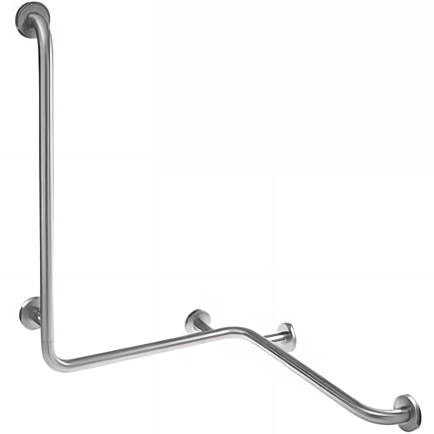 Barre de relèvement d´angle avec maintien couleur vertical latéral 70x70x83 PMR normes handicapé SANINDUSA New WC Care